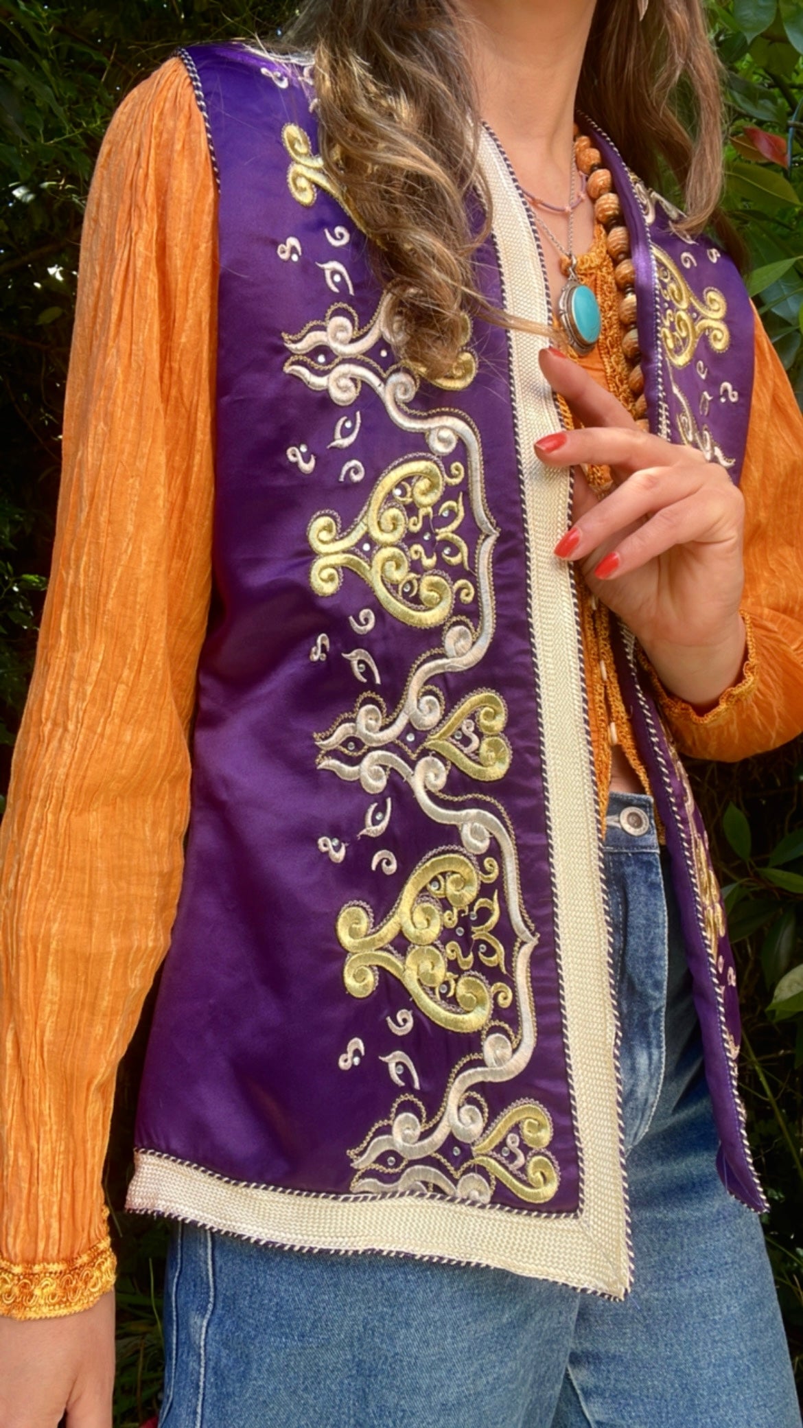 Boho Satin Waistcoat