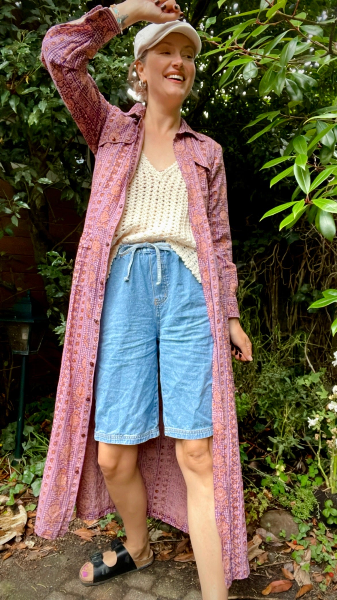 70s Block Print Dress