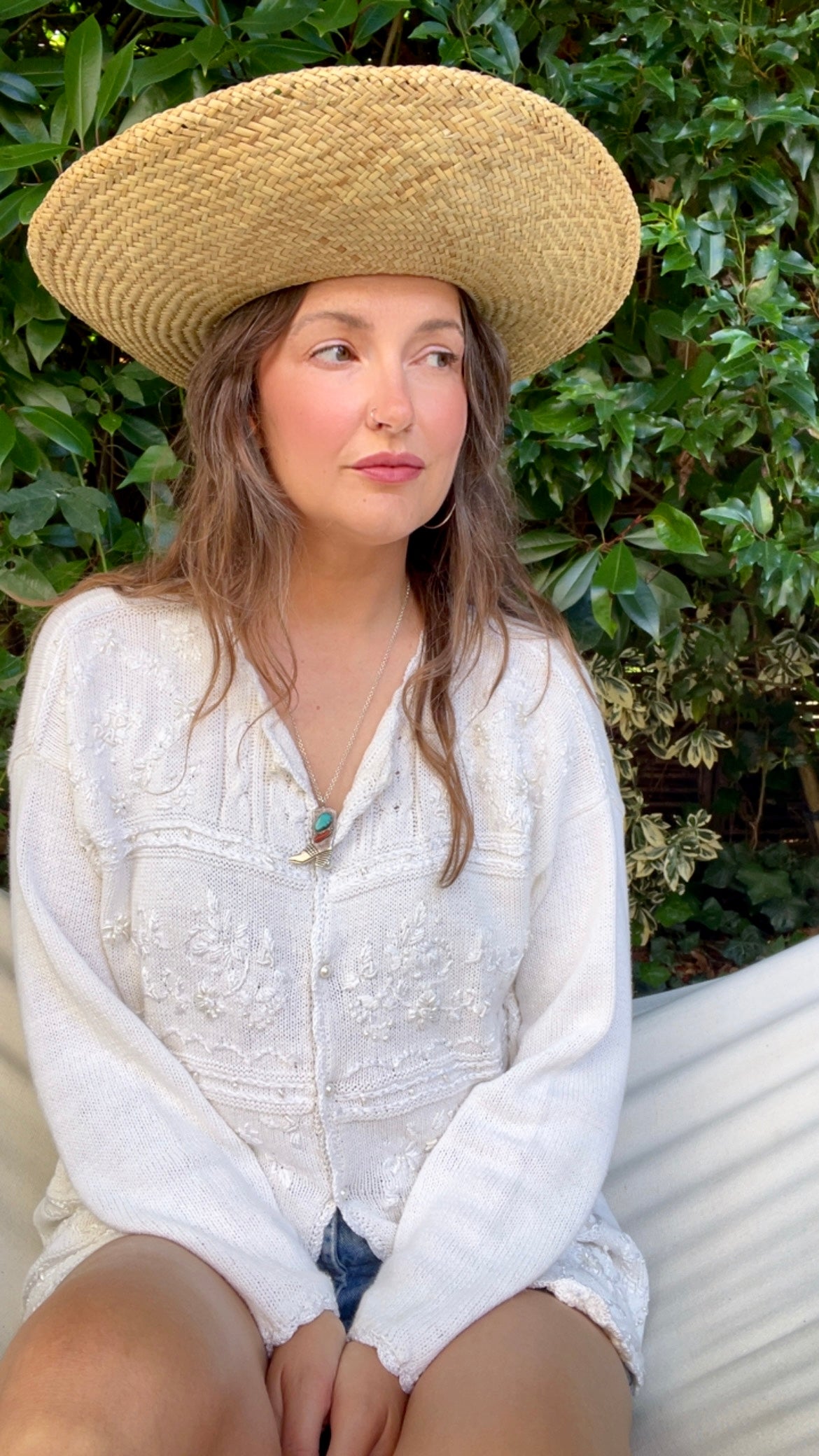 Bedazzled Cotton Cardigan