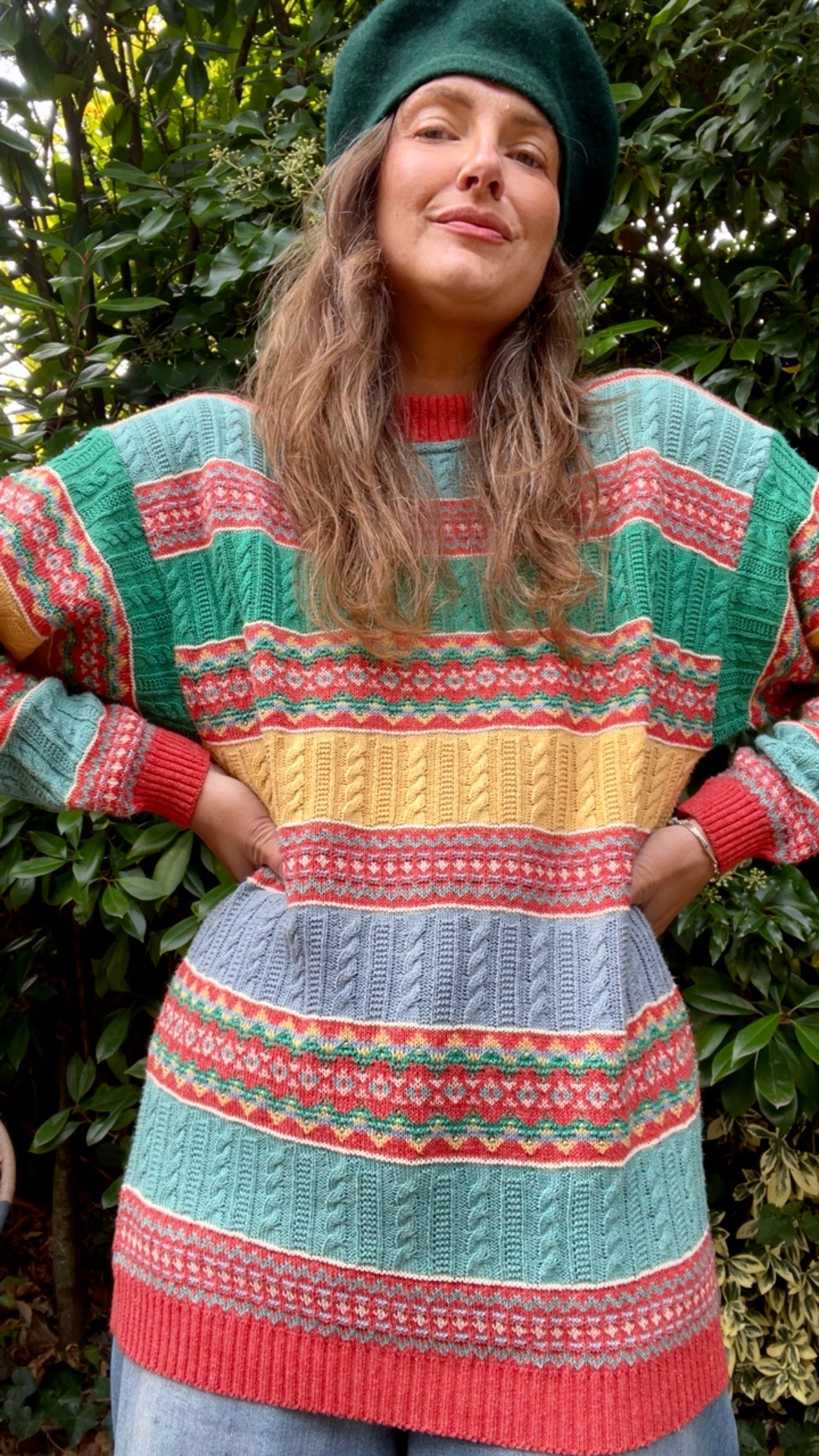 Colorful Pattern Jumper