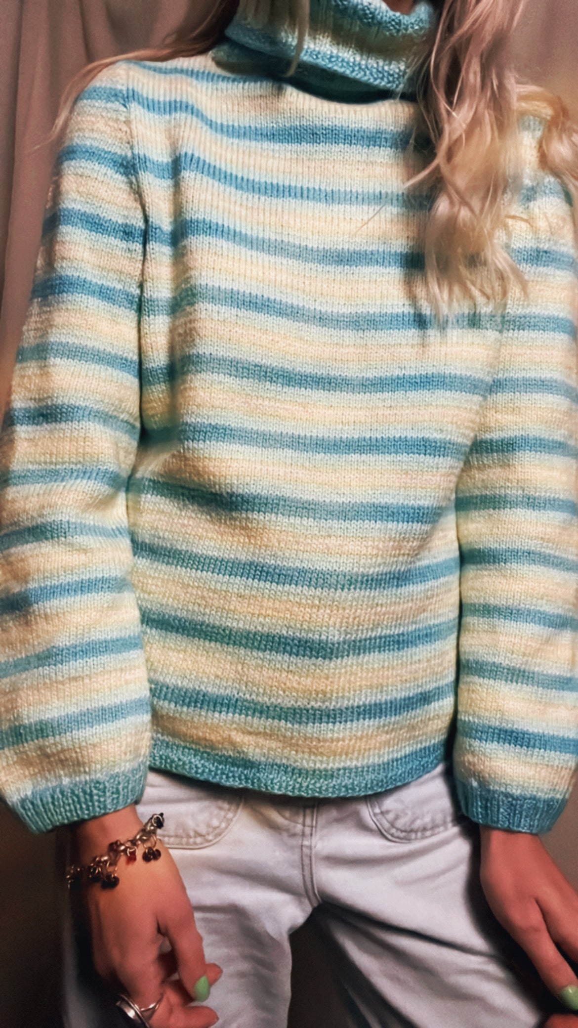 Pastel stripe jumper