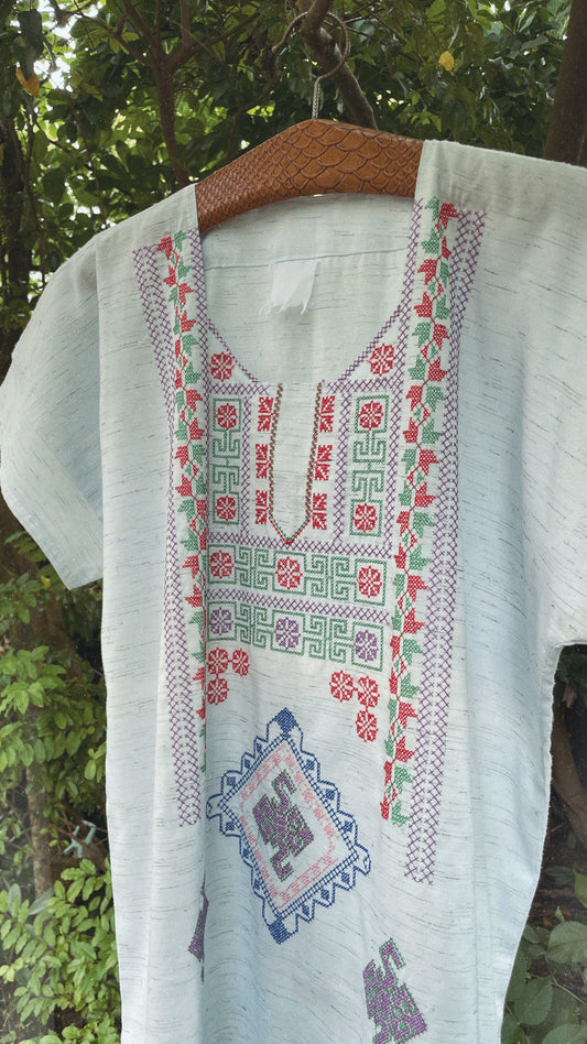 70s Embroidered Kaftan
