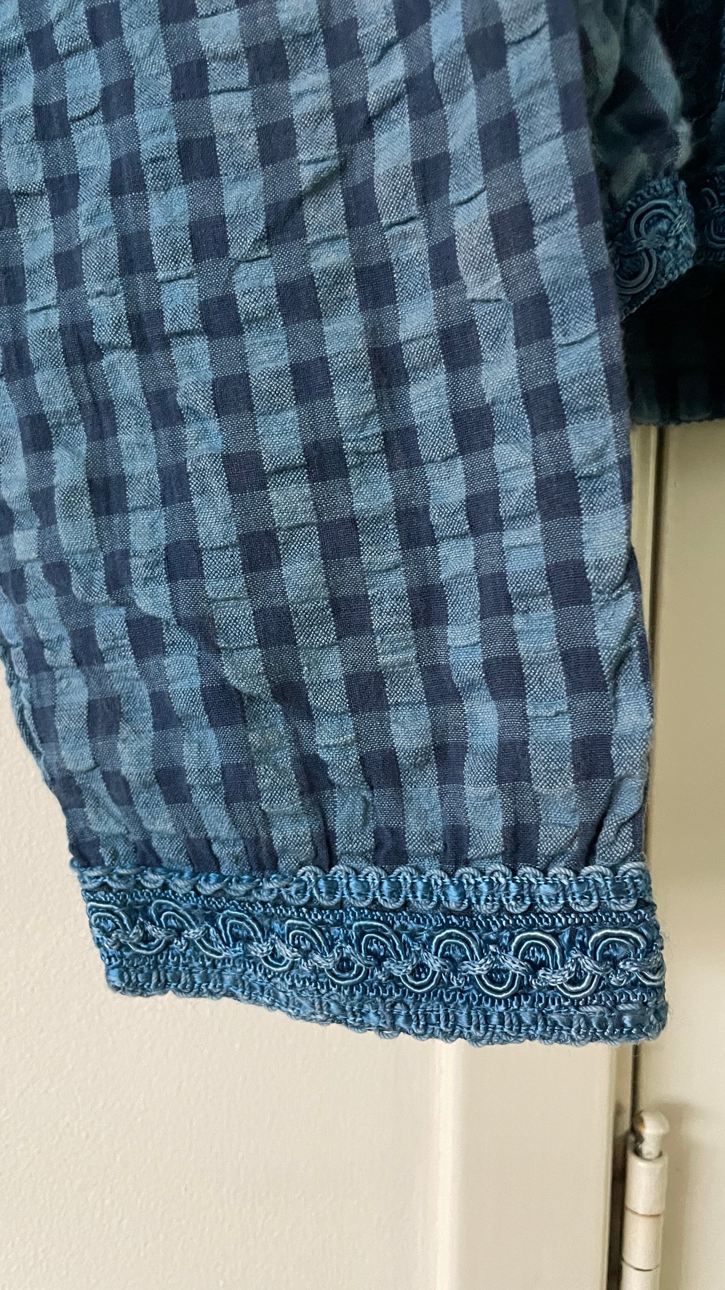Gingham boxy top