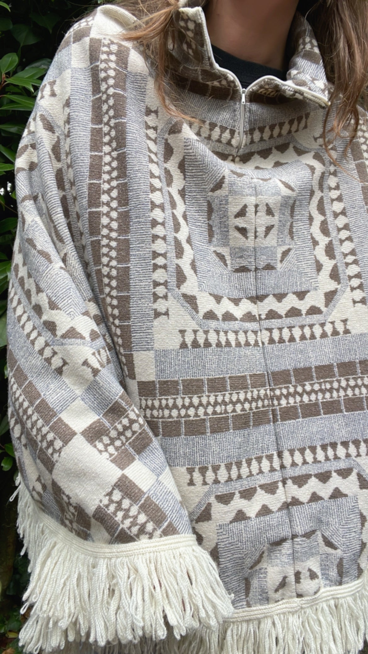 60s Retro Poncho