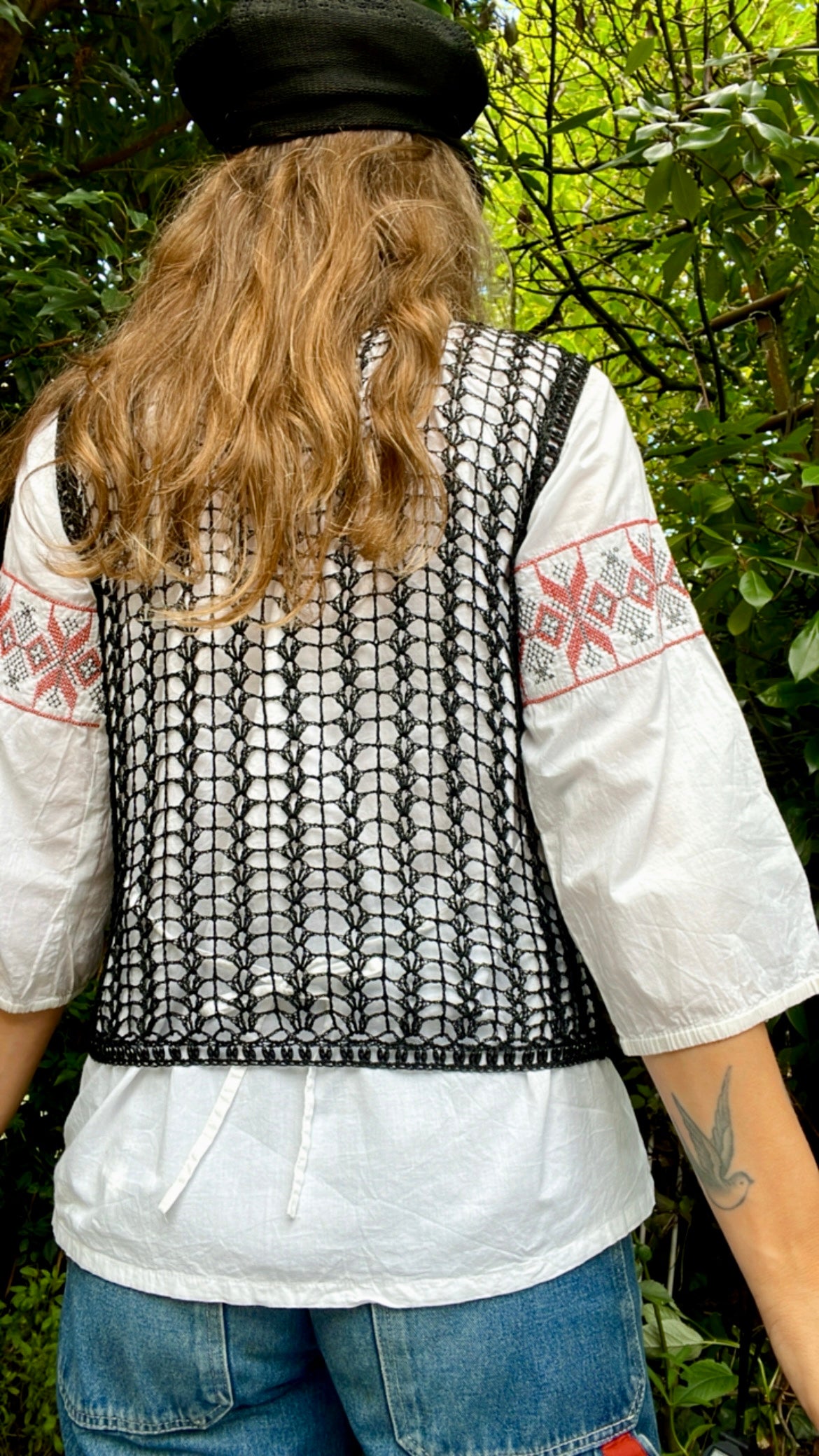 Beaded Crochet Waistcoat
