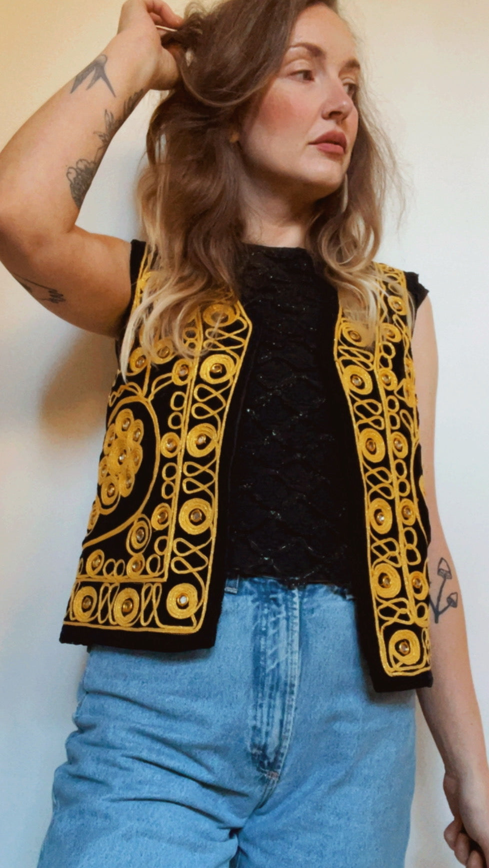 Gold Embroidered Waistcoat