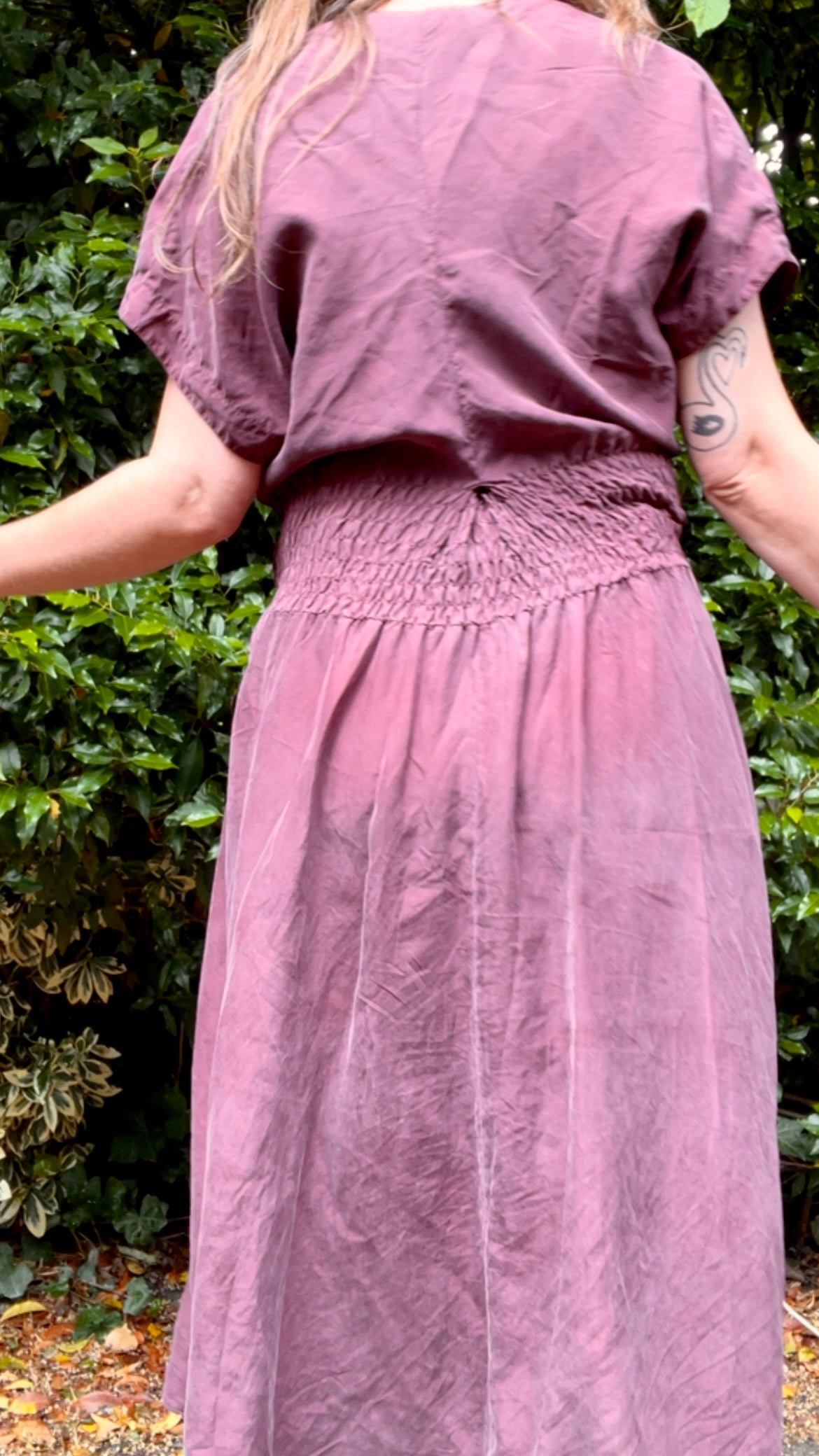 Silk A-Line Dress