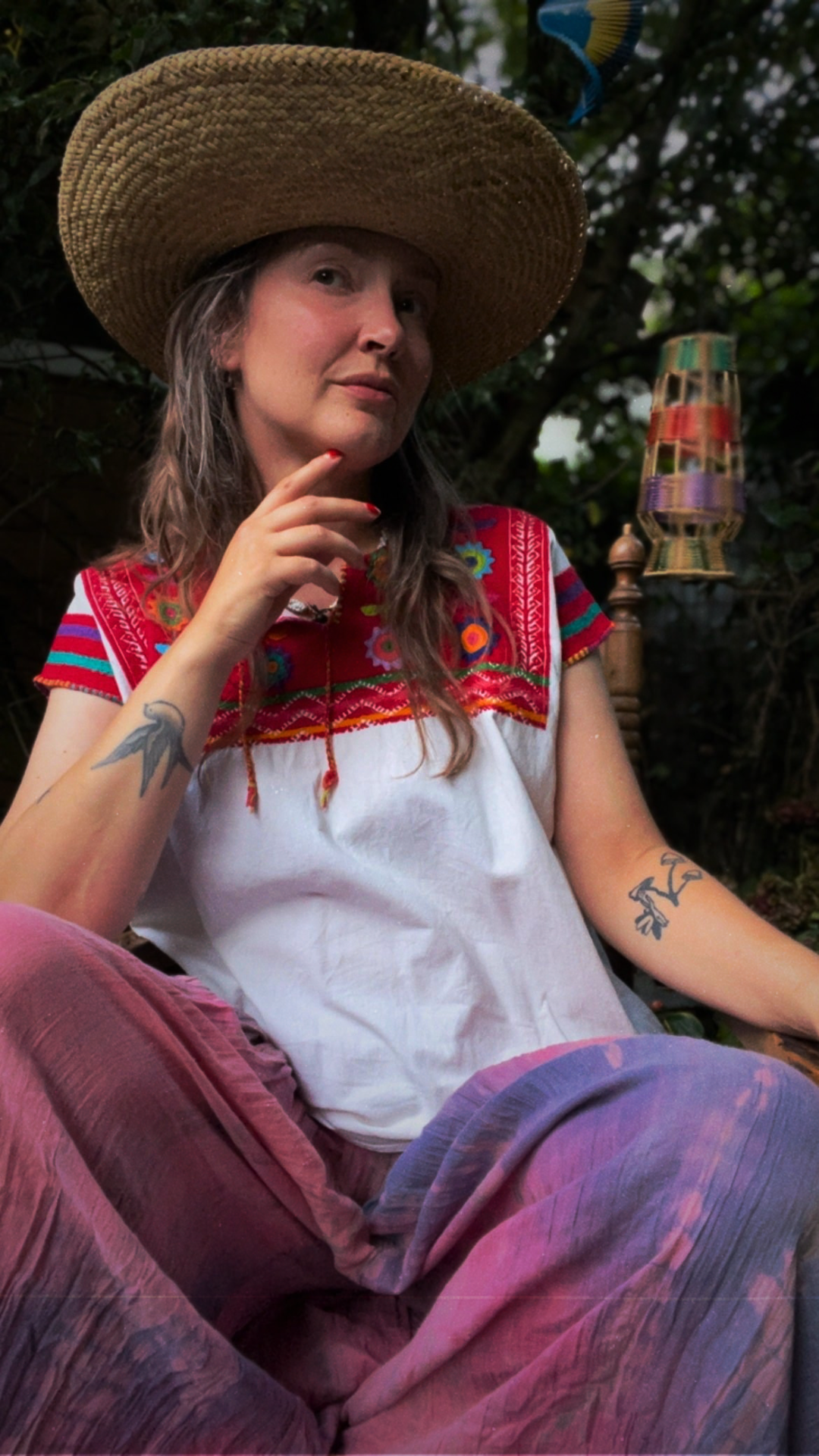 Wide Leg Tie Dye Trousers