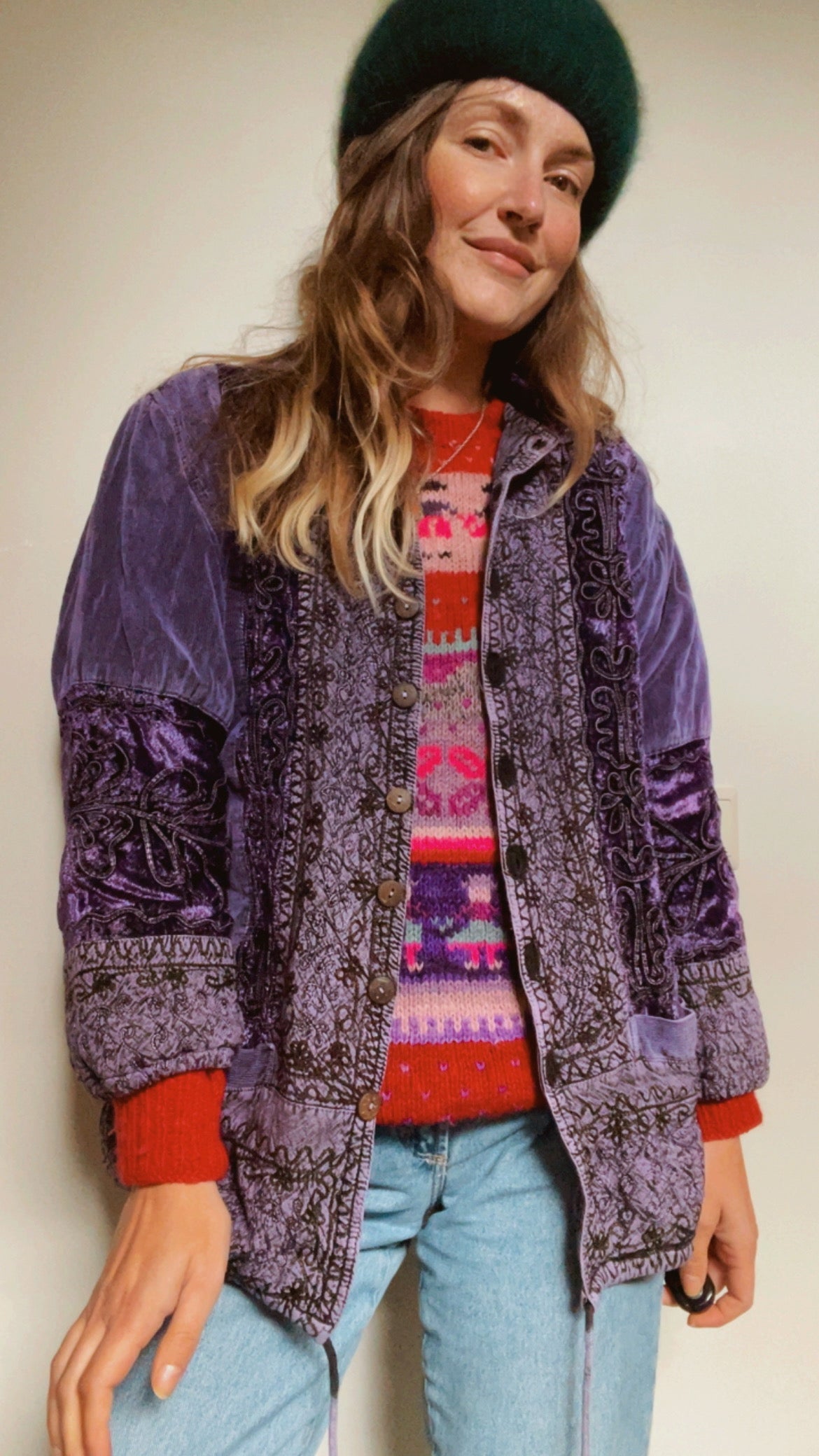 Amethist Kantha Jacket