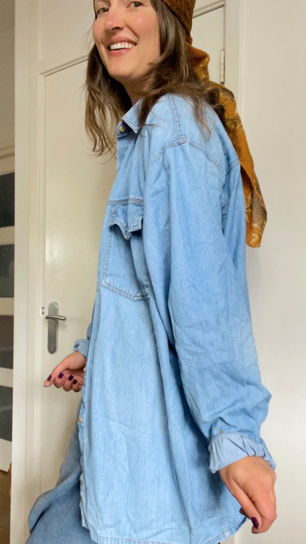 Oversized Denim Shirt
