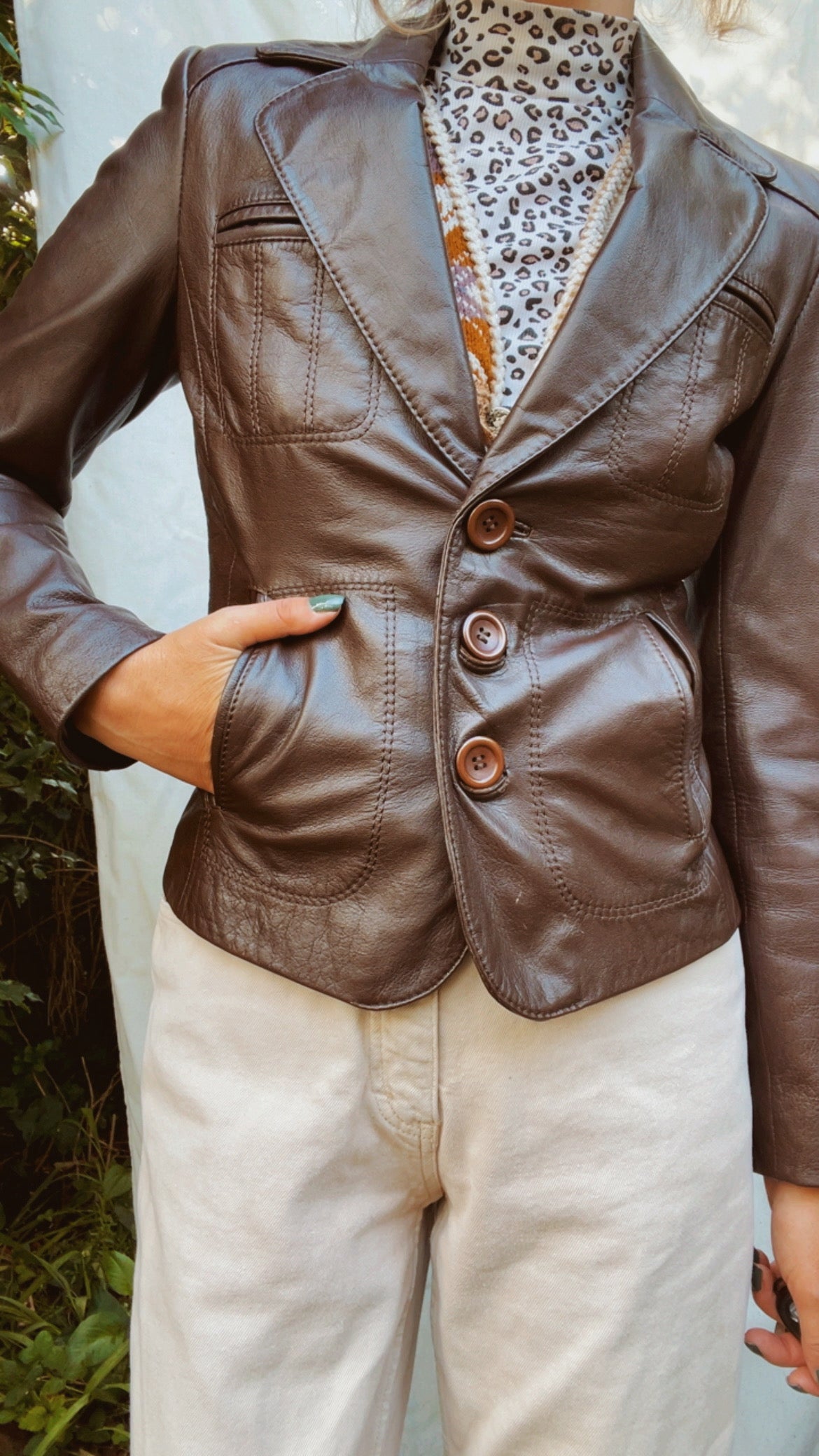 Leather Blazer