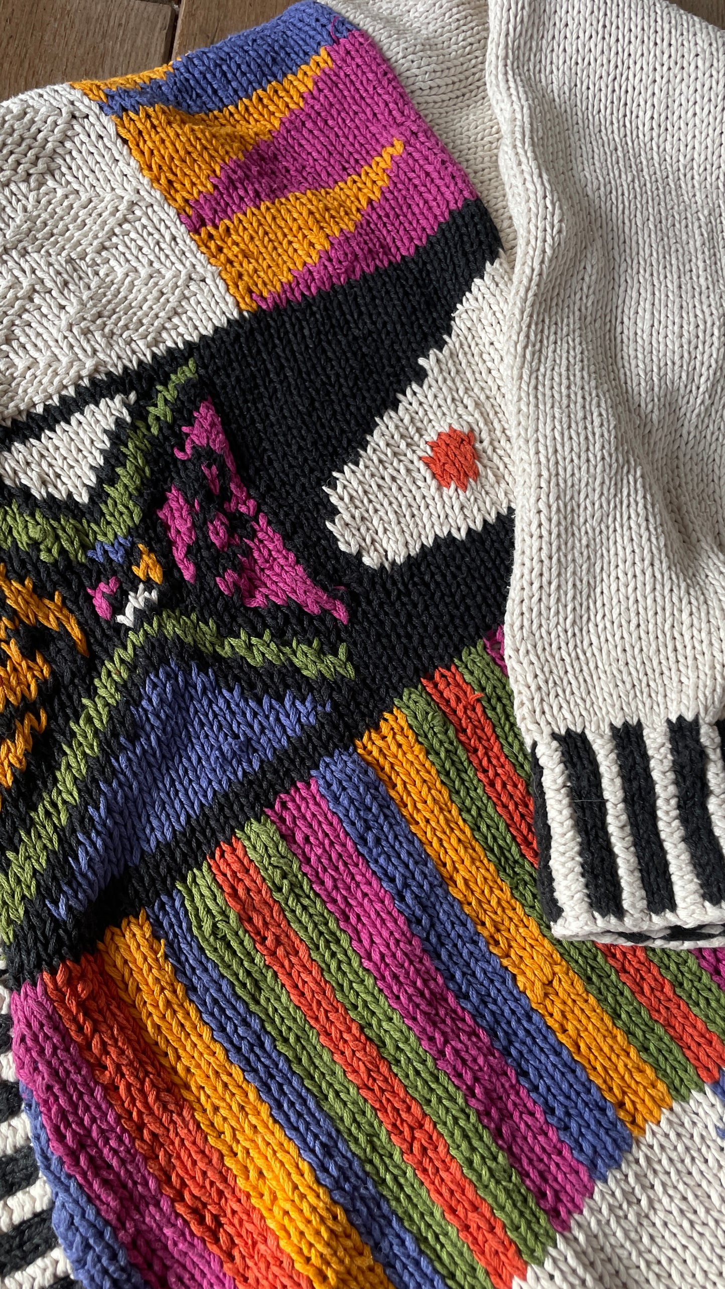 90s Colorful Cardigan