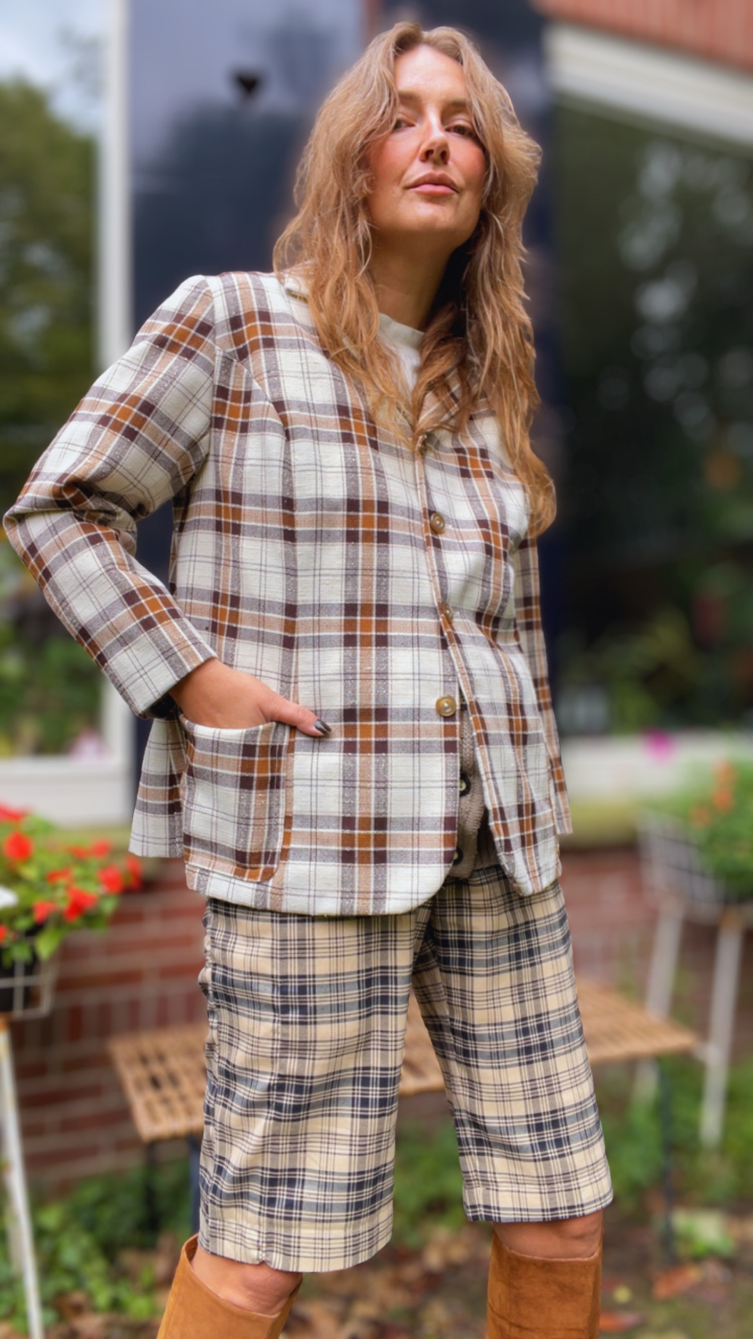 70s Check Blazer