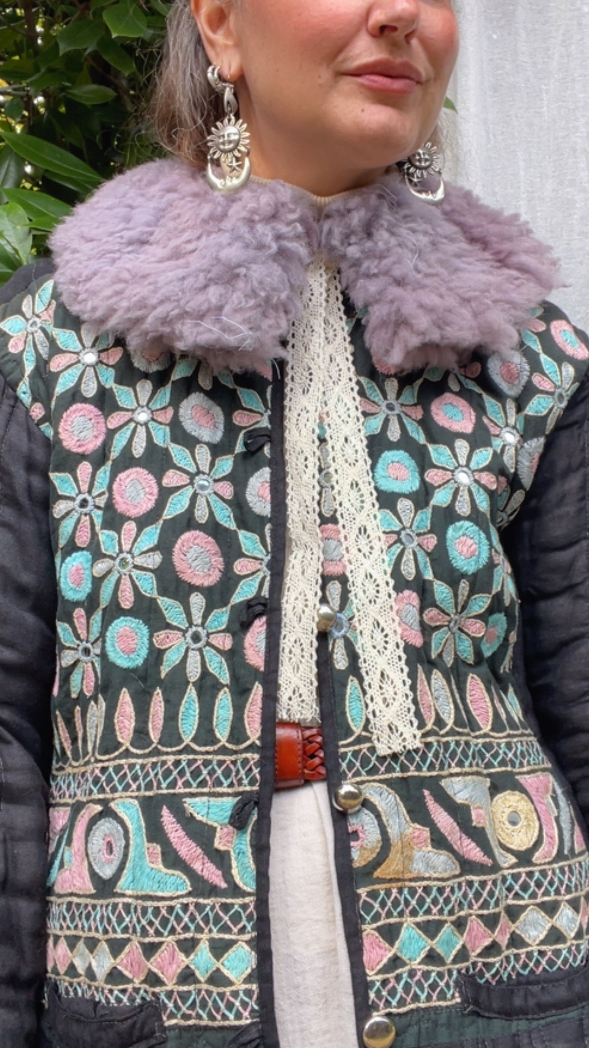 Light Lilac Shearling Collar