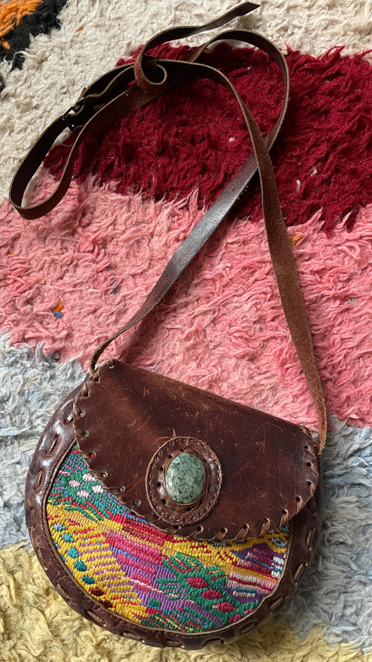 Huipil Leather Purse