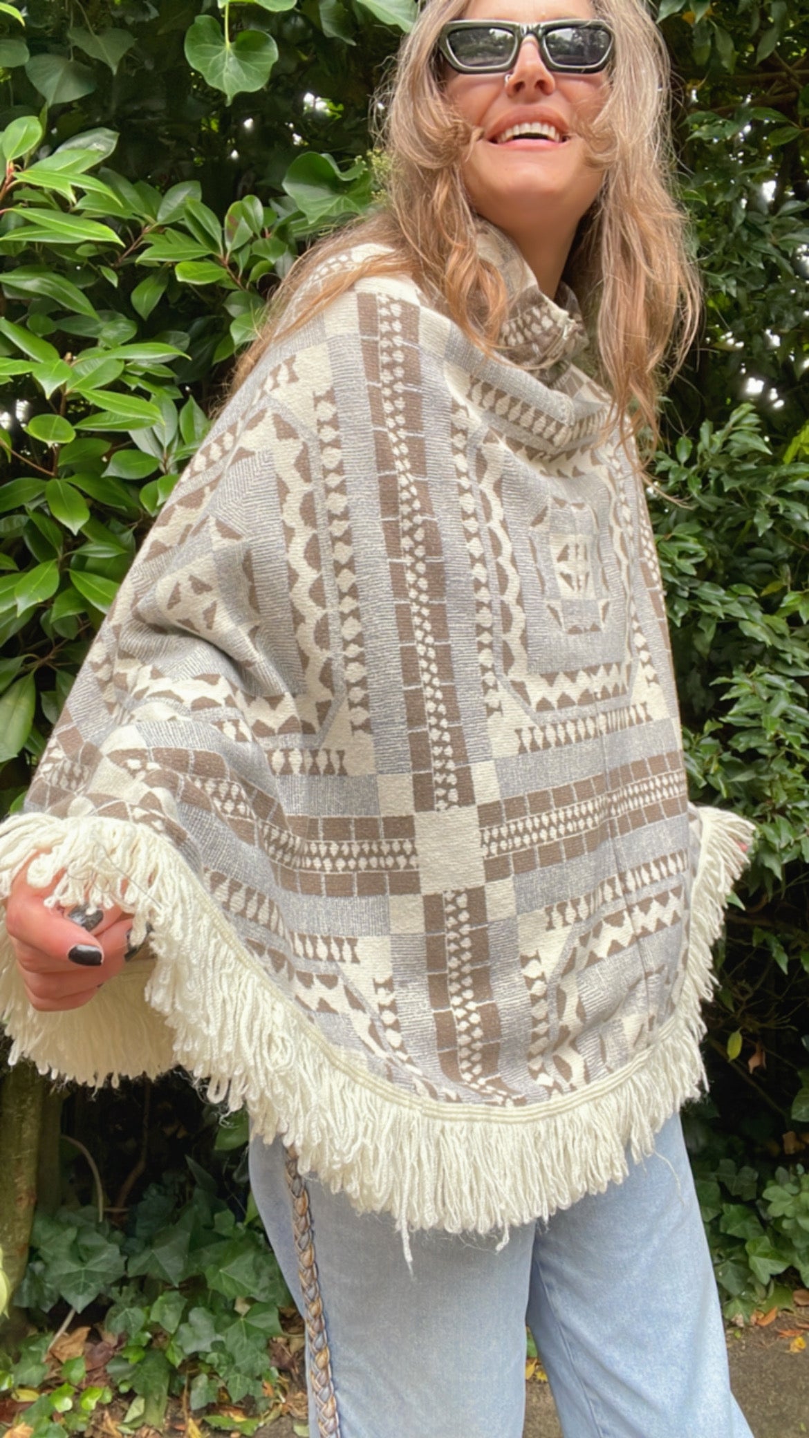 60s Retro Poncho