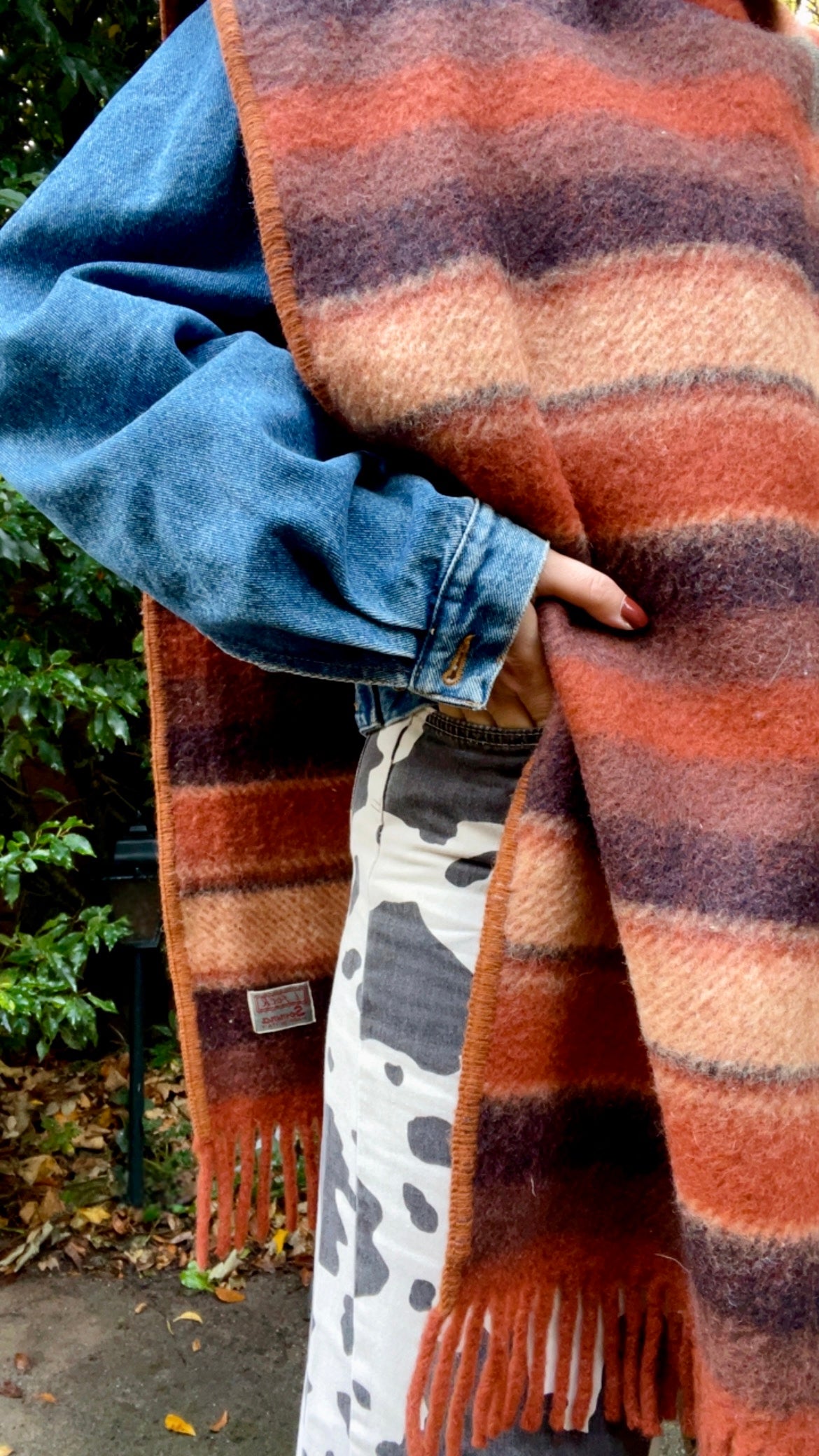 Woolen Blanket Poncho