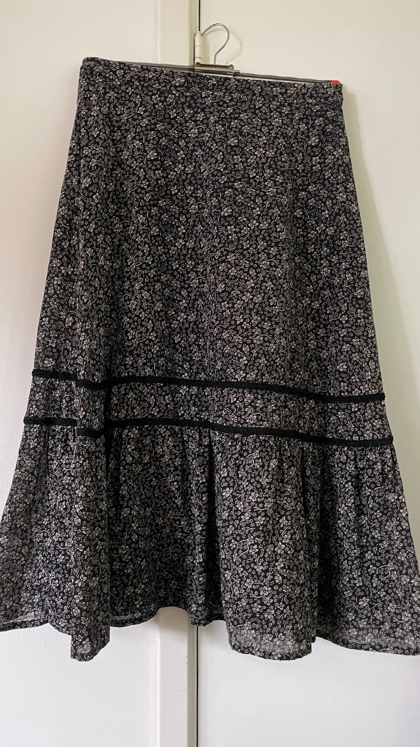 60s Floral Skirt