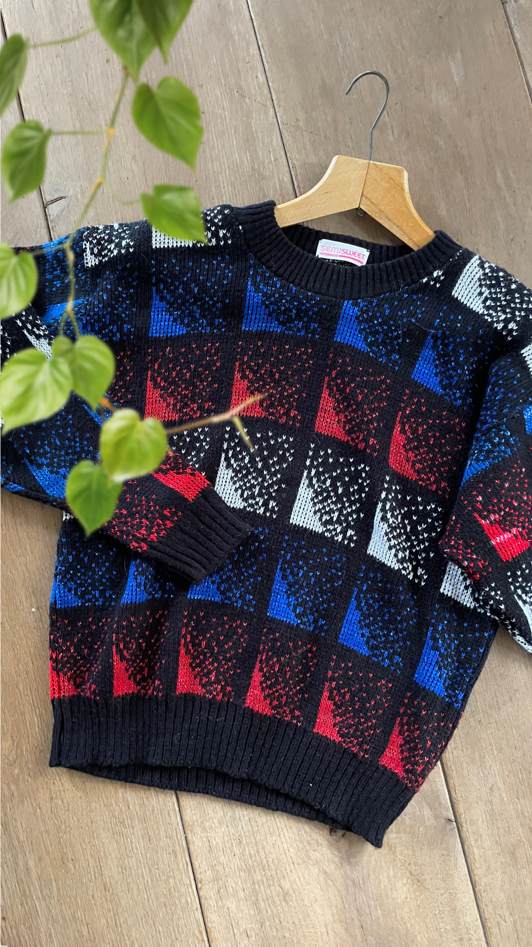 80s Geometric Jumper