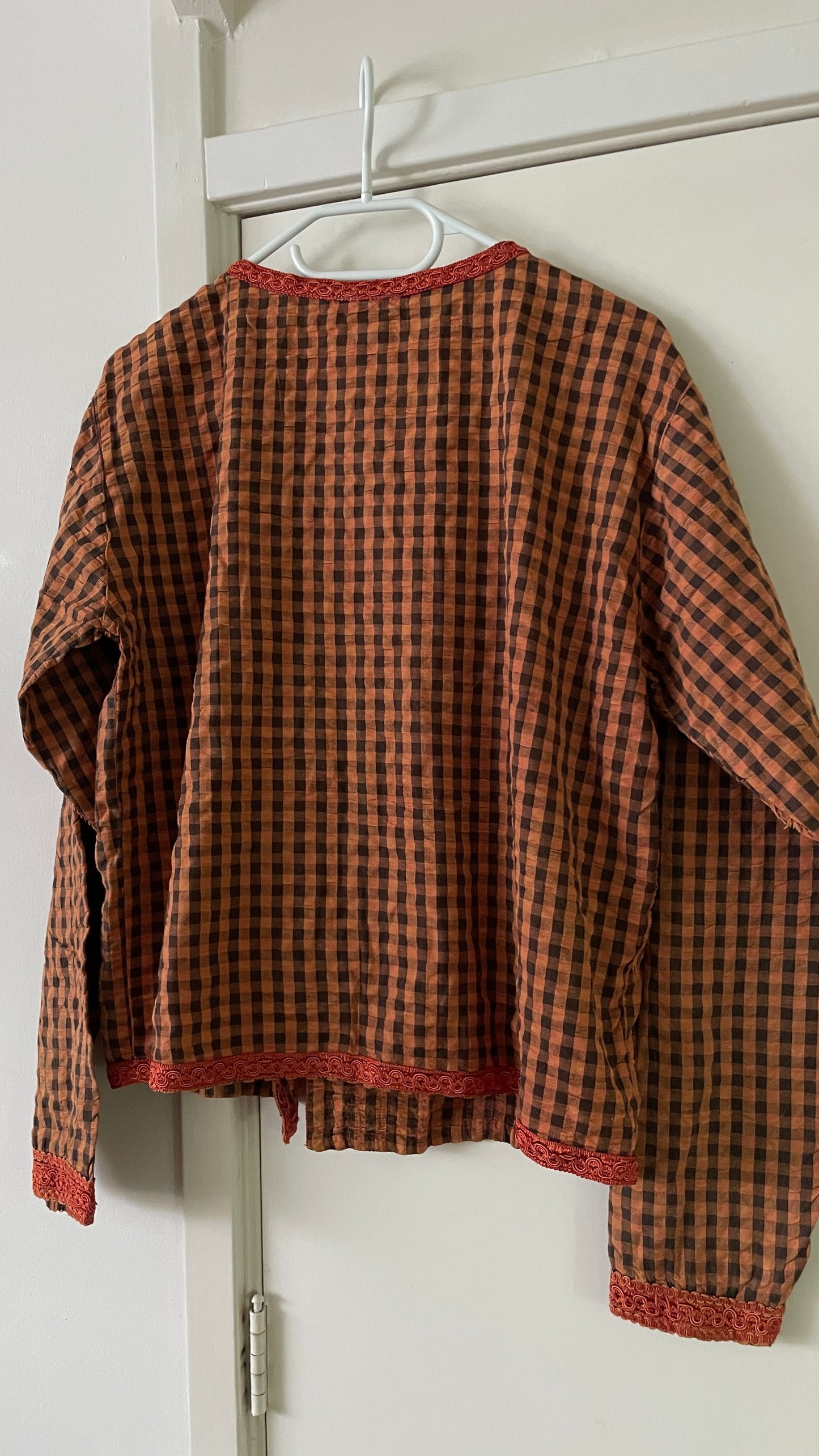 Gingham Boxy Top
