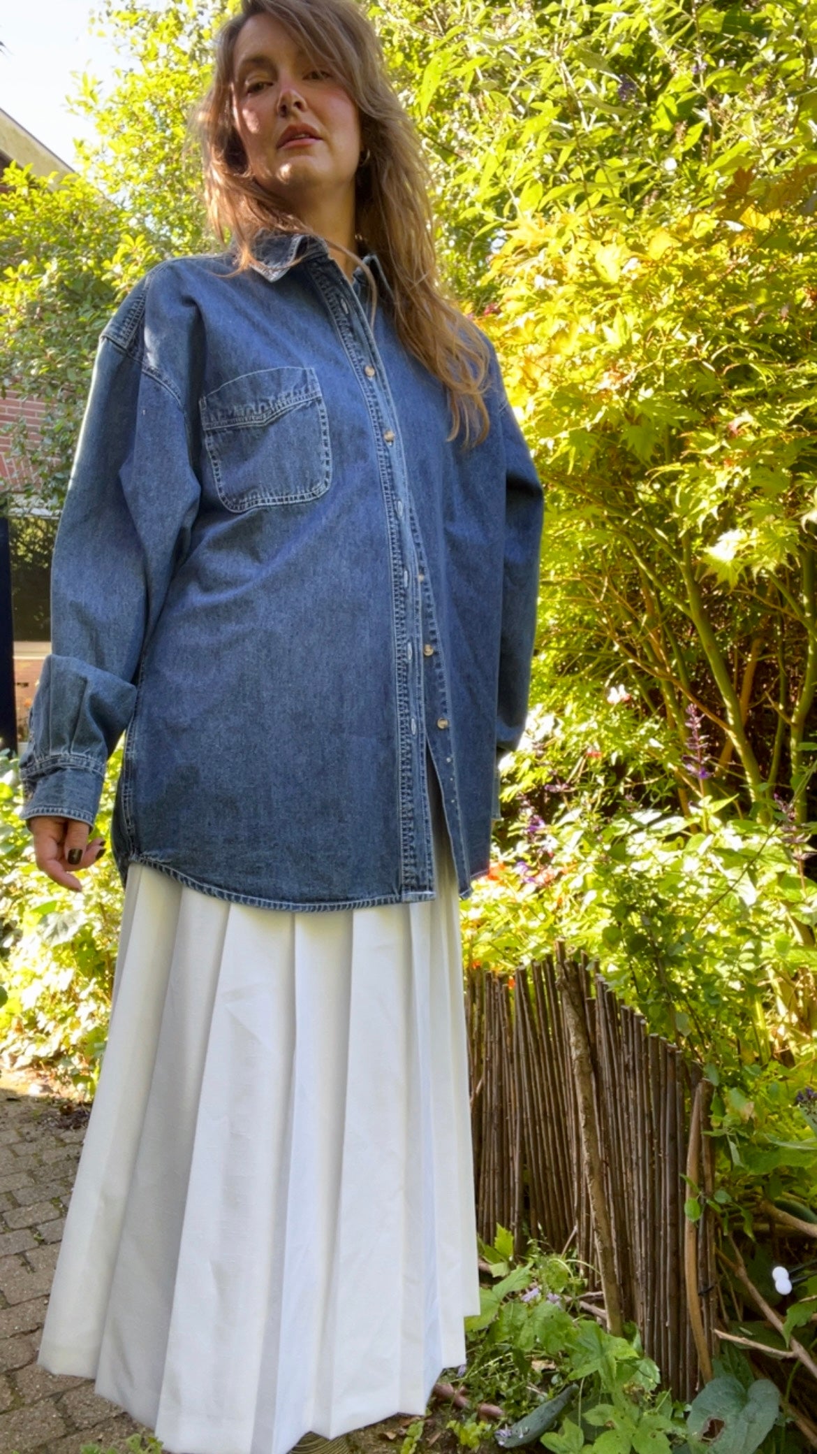 Oversized Denim Shirt
