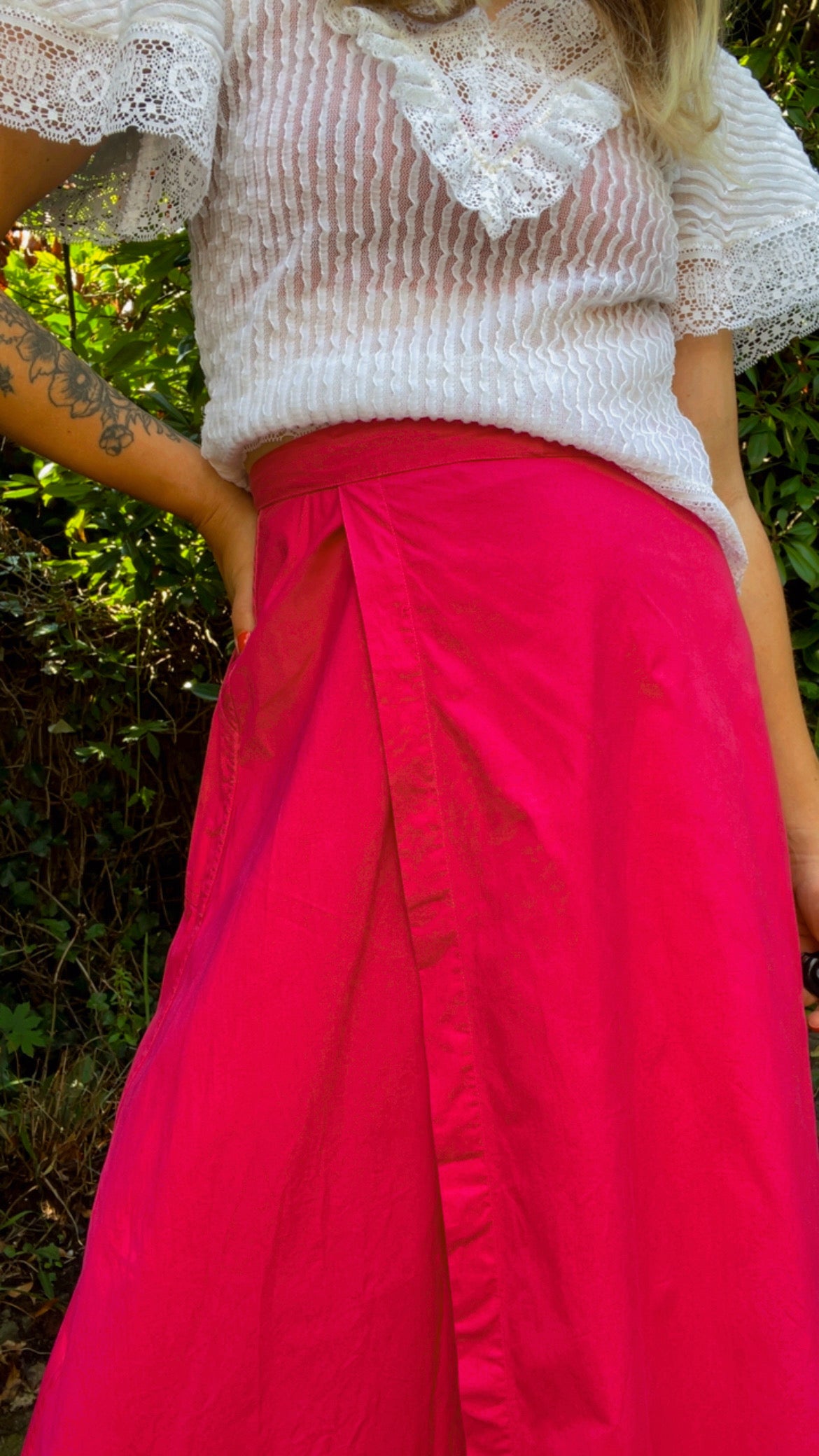 Cotton Wrap Skirt