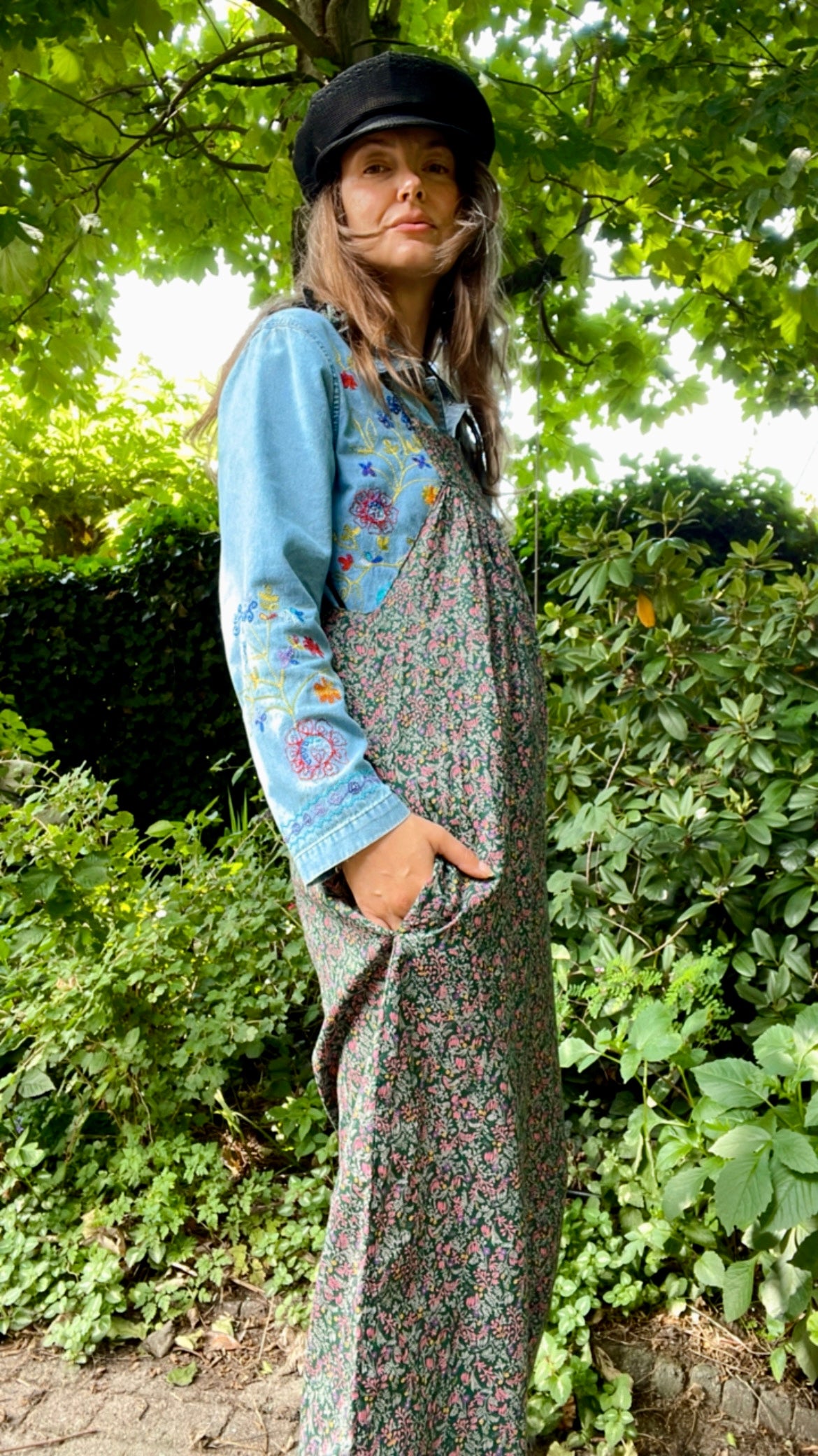 Floral Boho Dungarees