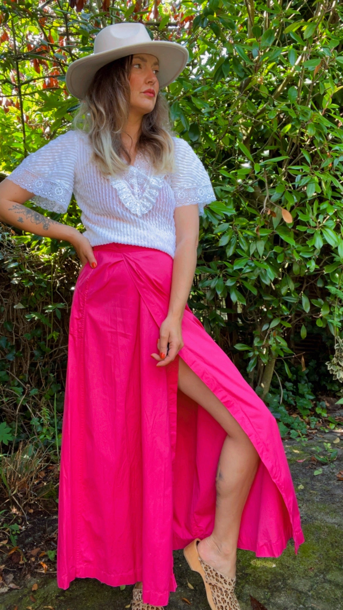 Cotton Wrap Skirt