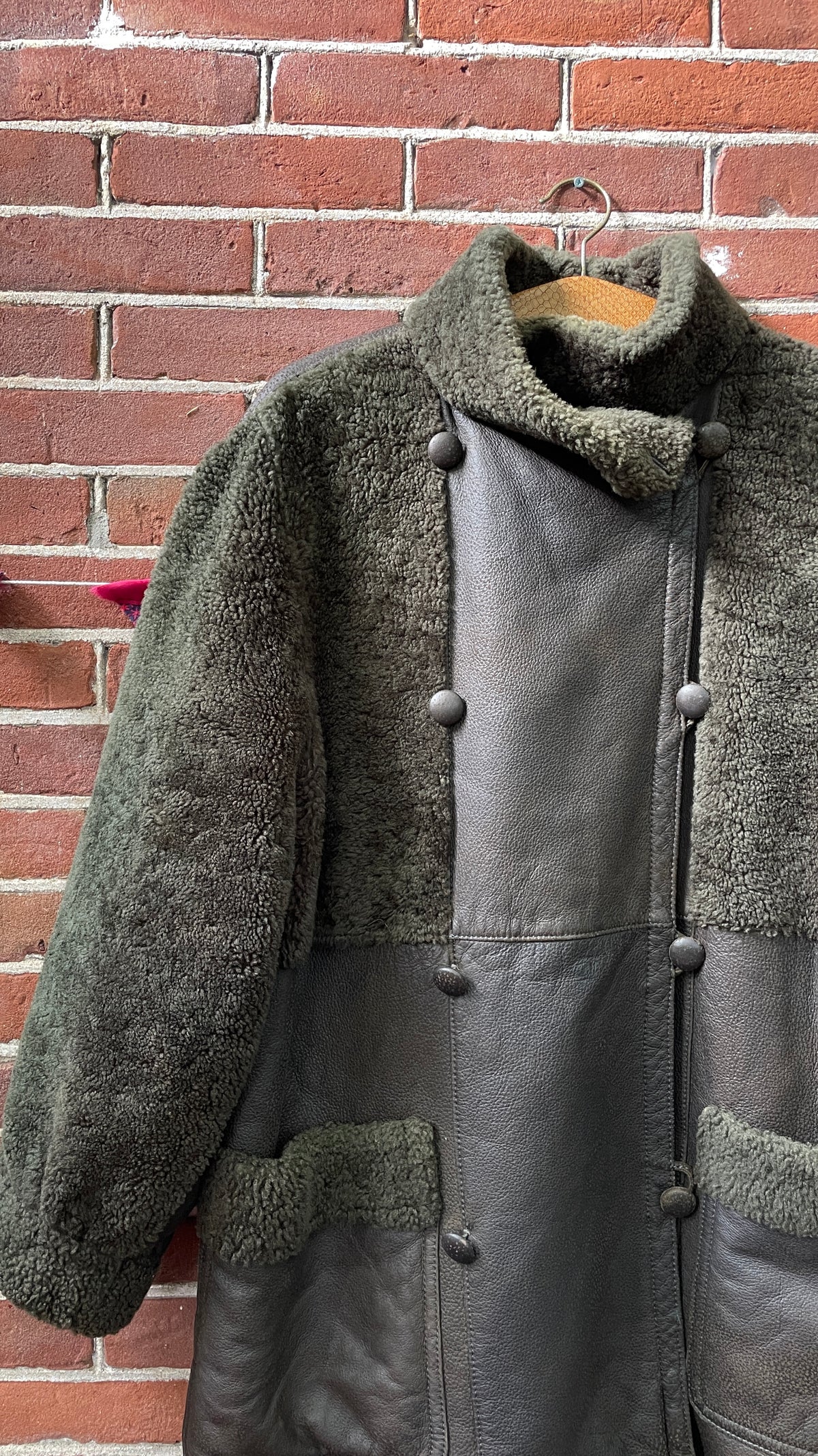 Shearling and Leather Coat