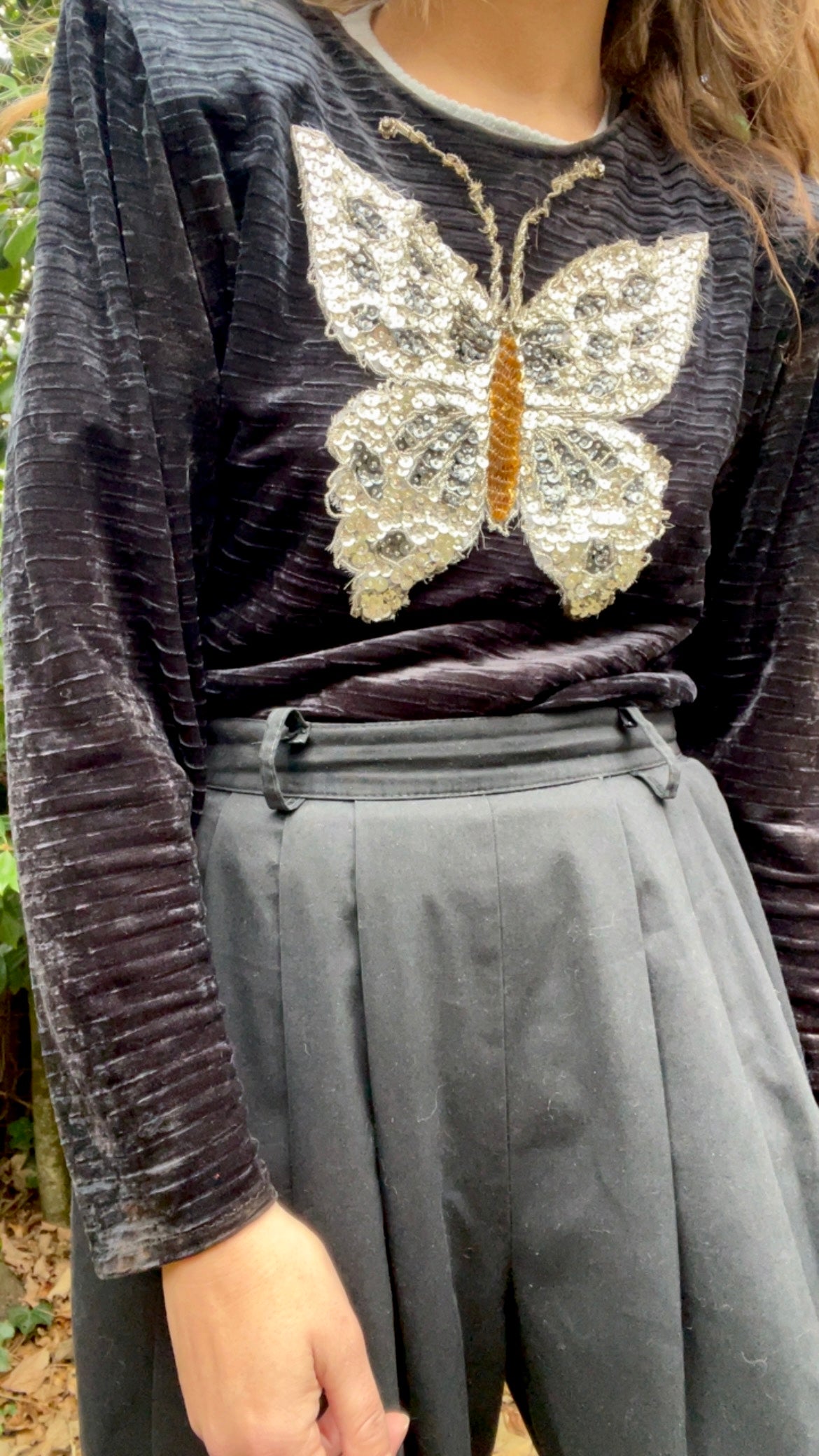 Beaded Butterfly Top