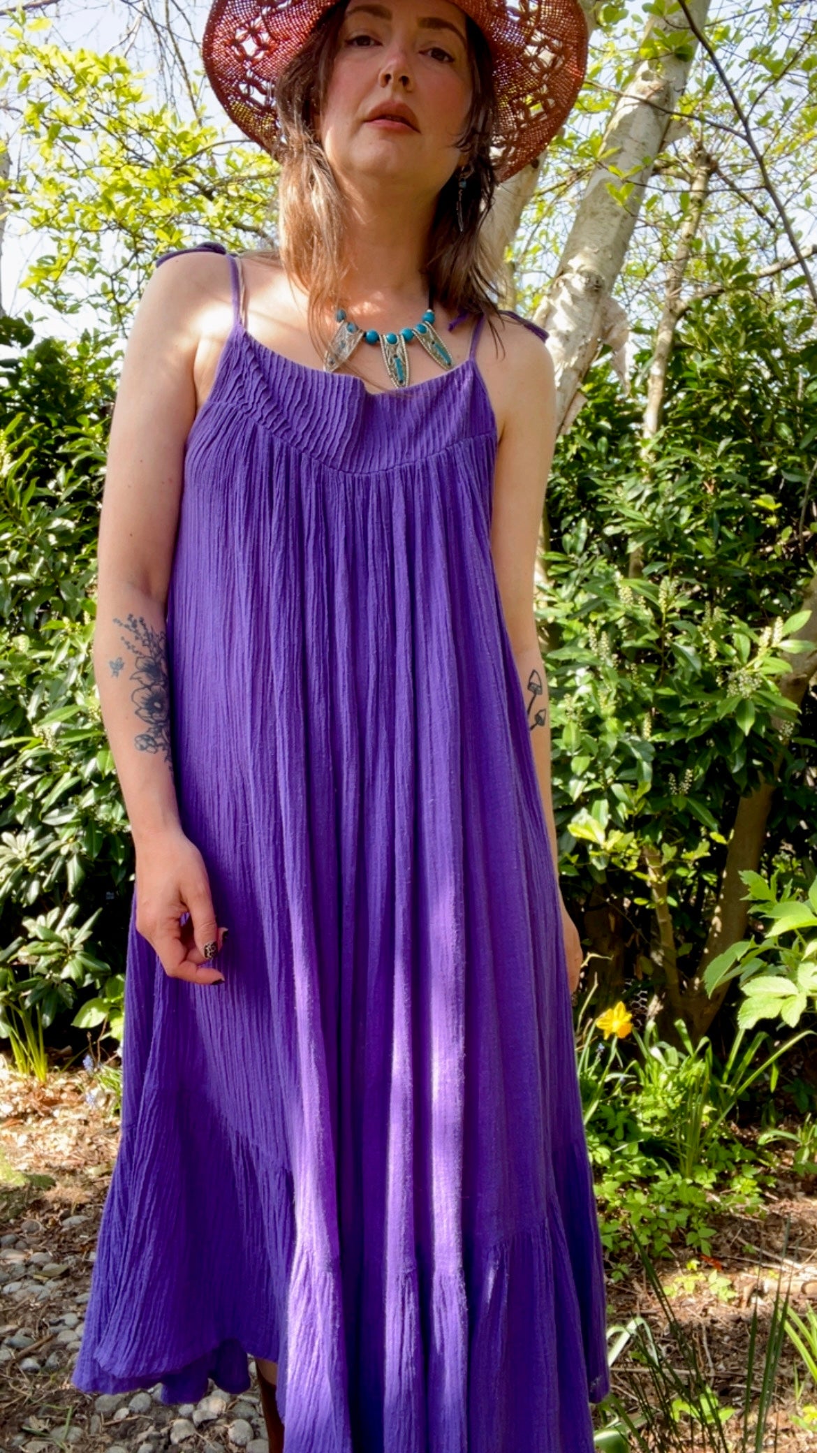 Spring Purple Sundress Purple Sun Dress – Indigo and Roses