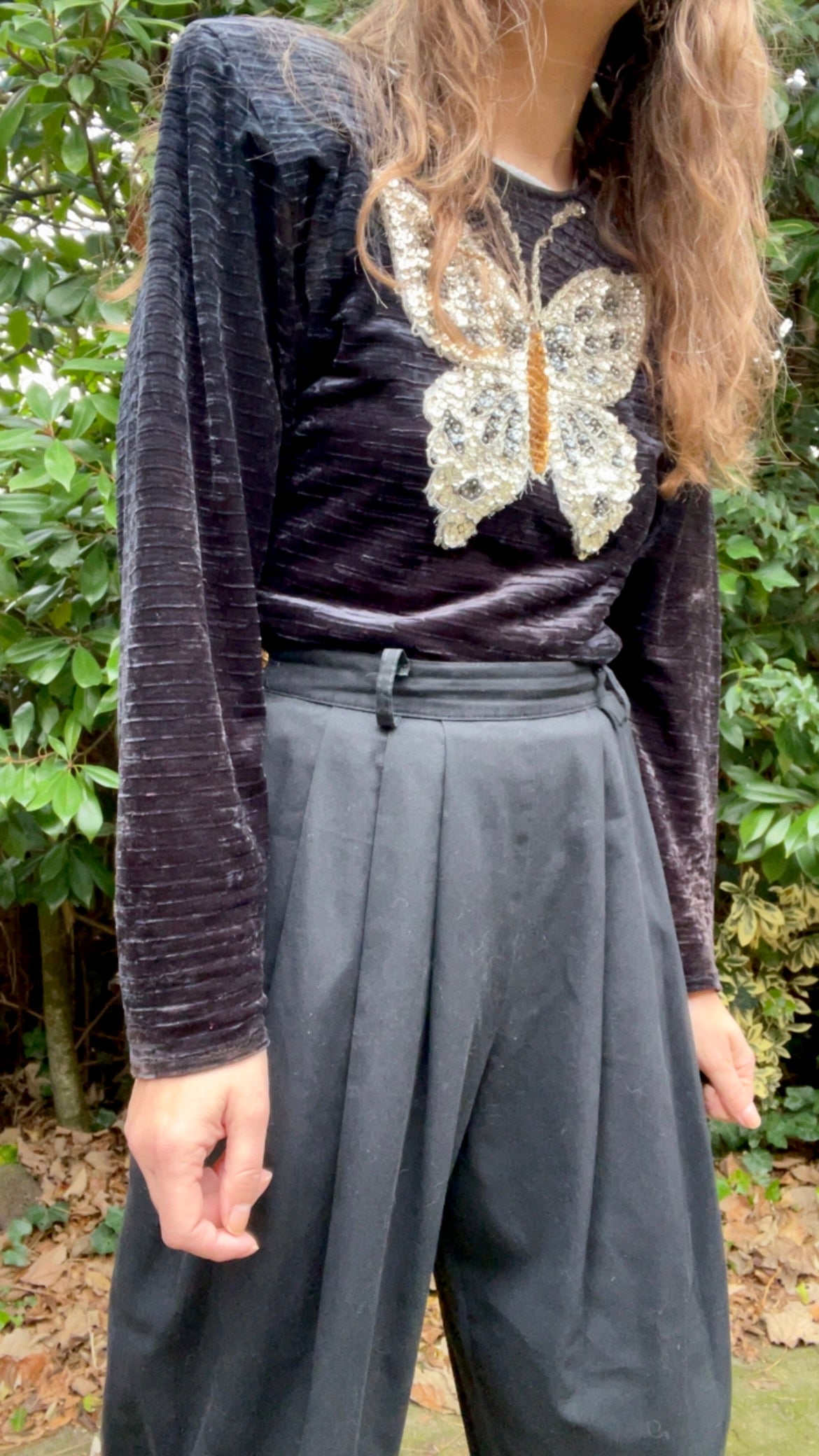 Beaded Butterfly Top