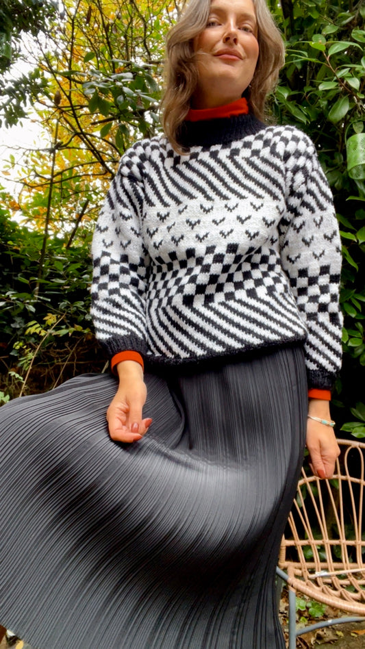 Pleated Midi Skirt