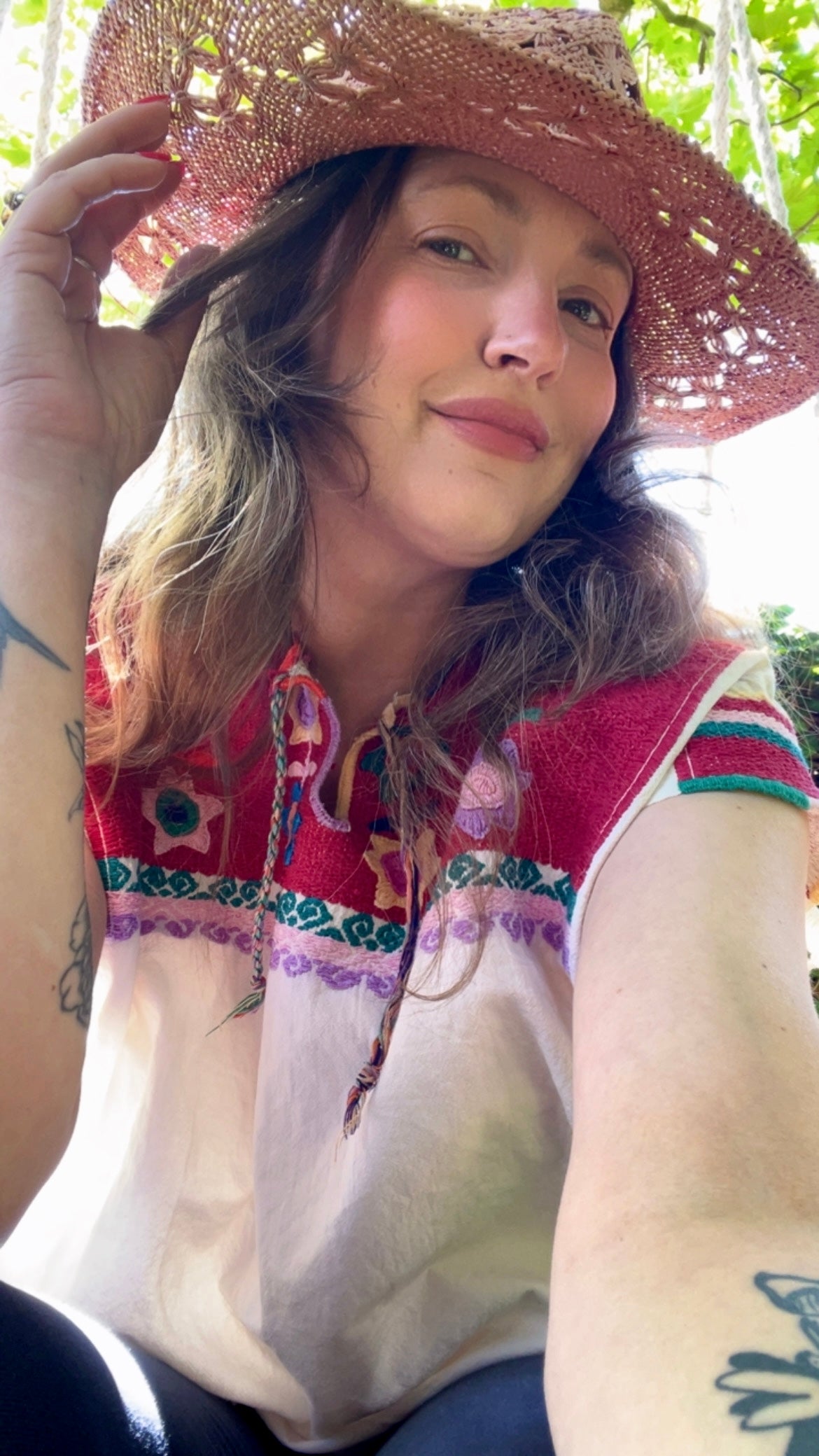 Huipil Flower Top