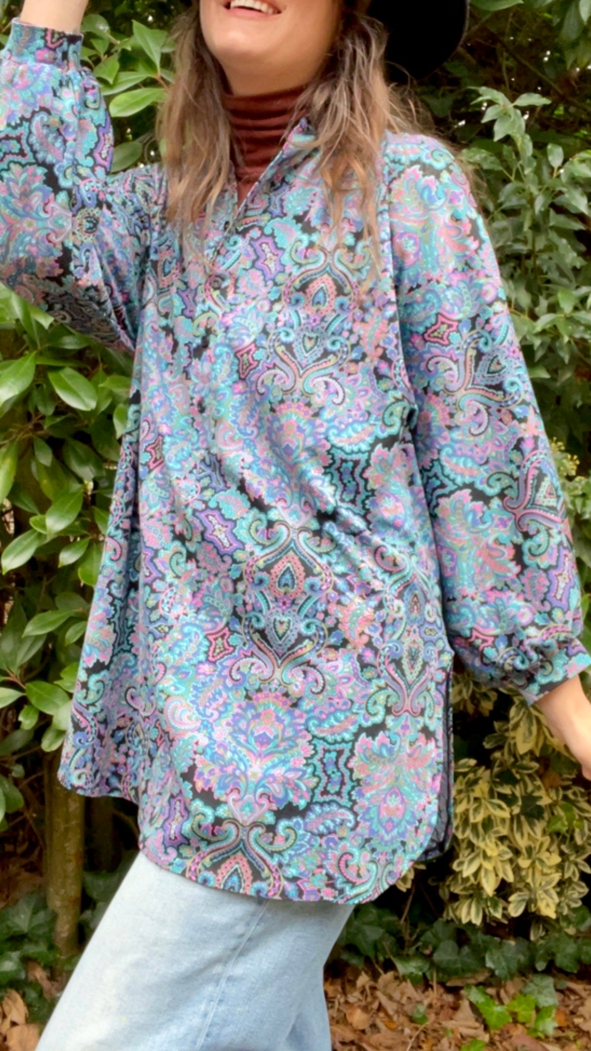 60s Paisley Top
