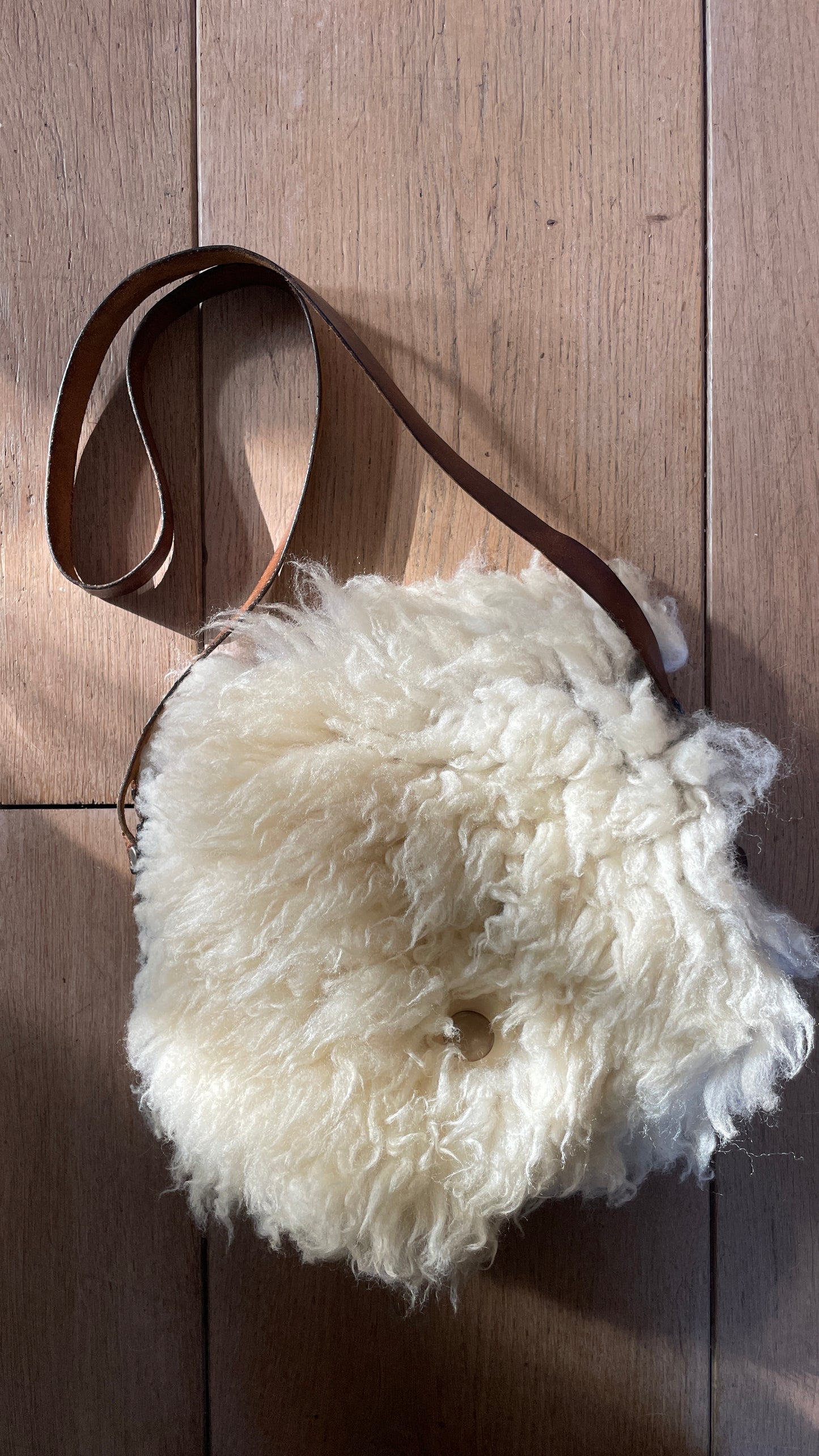 Reworked • Shearling & Leather Bag