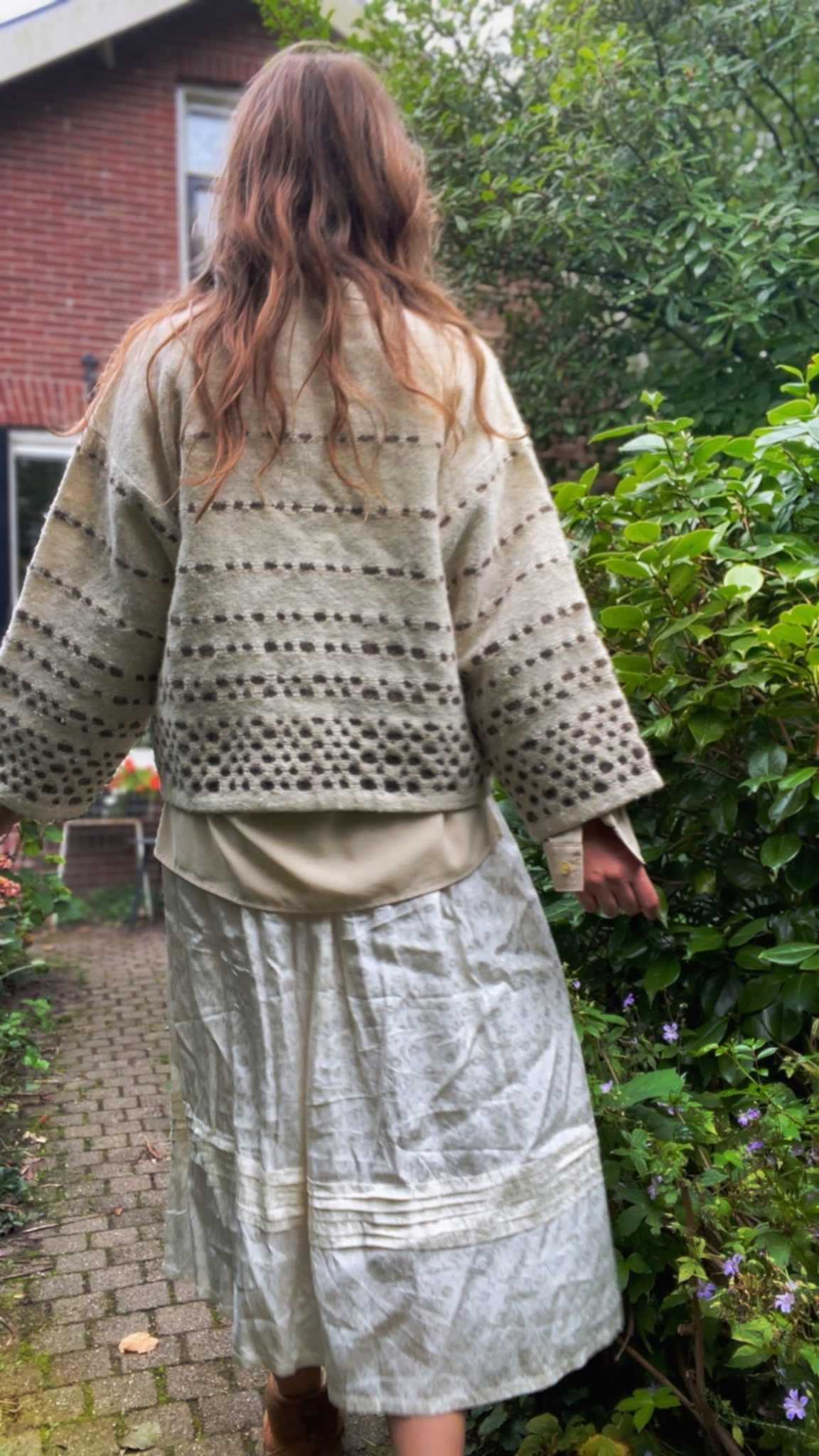 Neutral Wool Cardigan/ Jacket