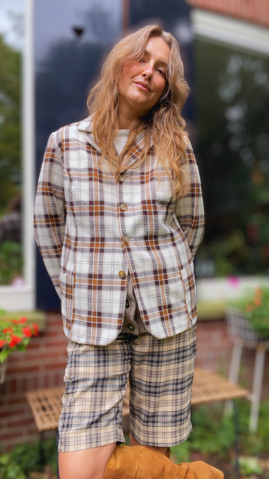 70s Check Blazer