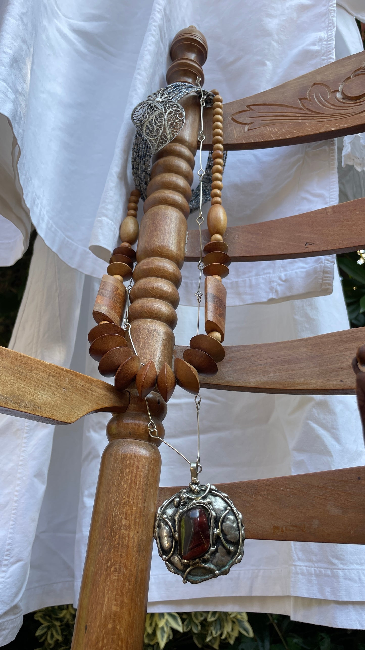 Wood Beaded Necklace