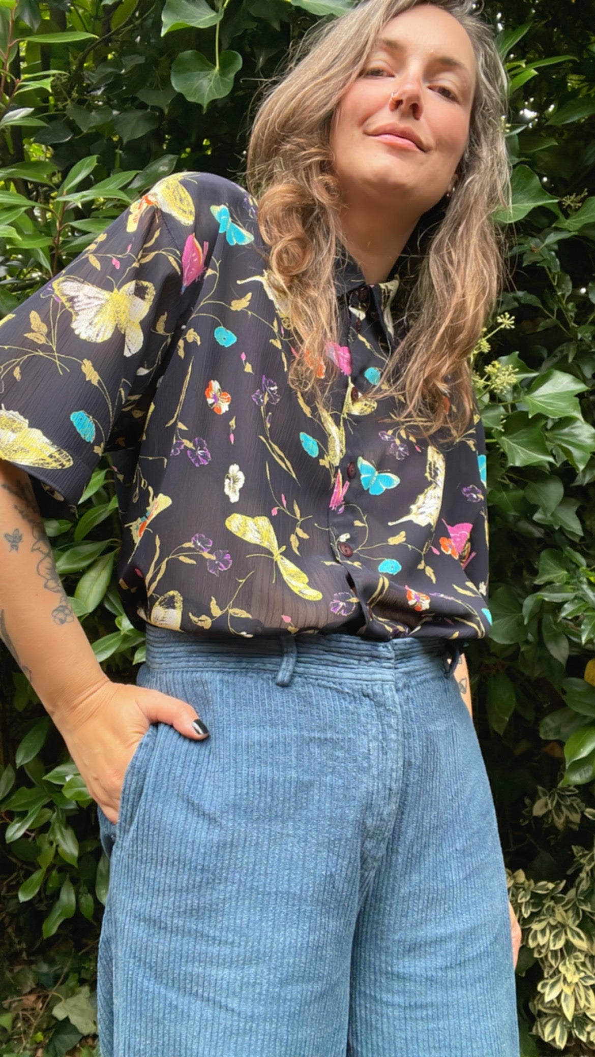 Y2K Butterfly SS Shirt