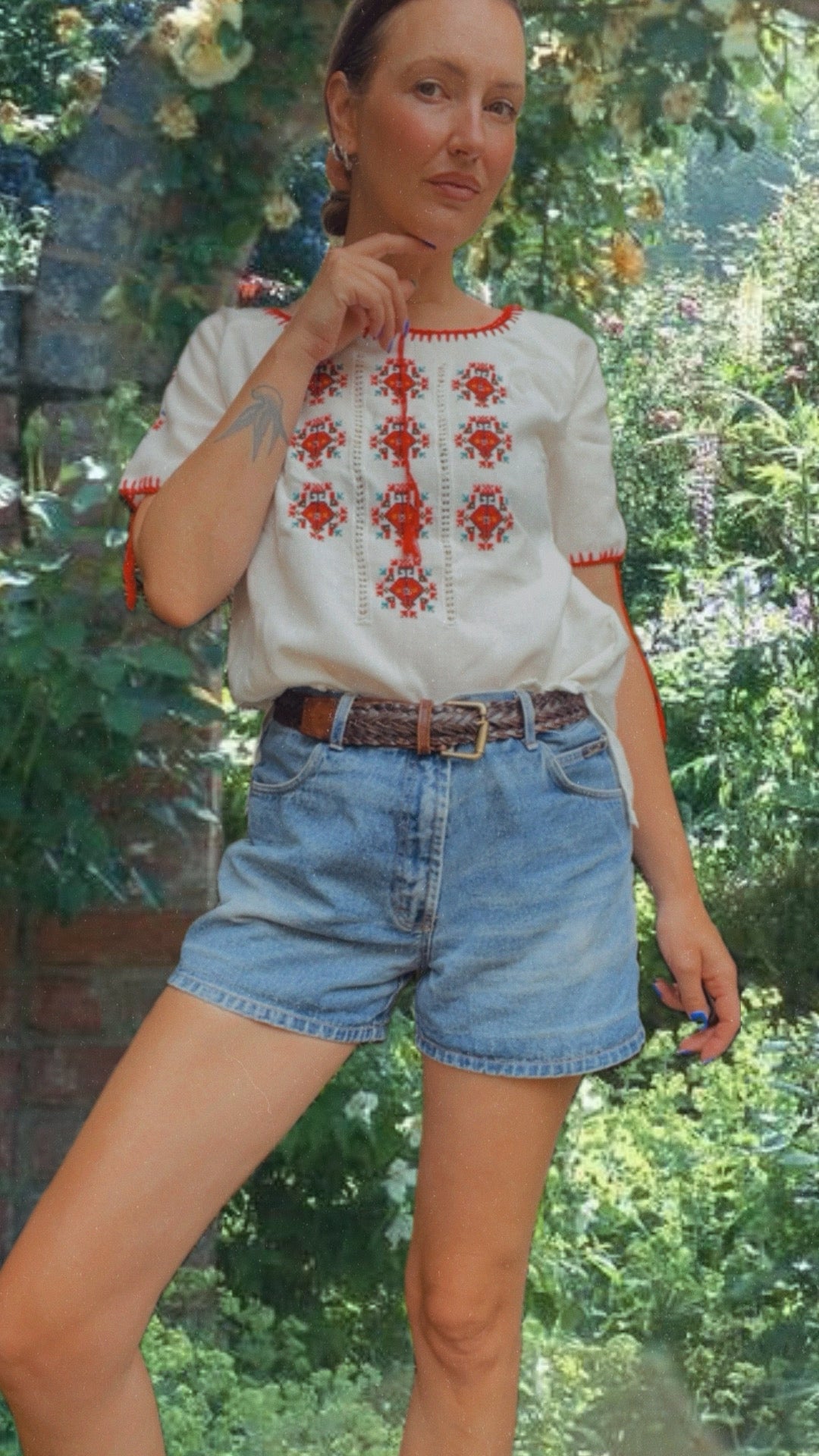 70s Folklore Top