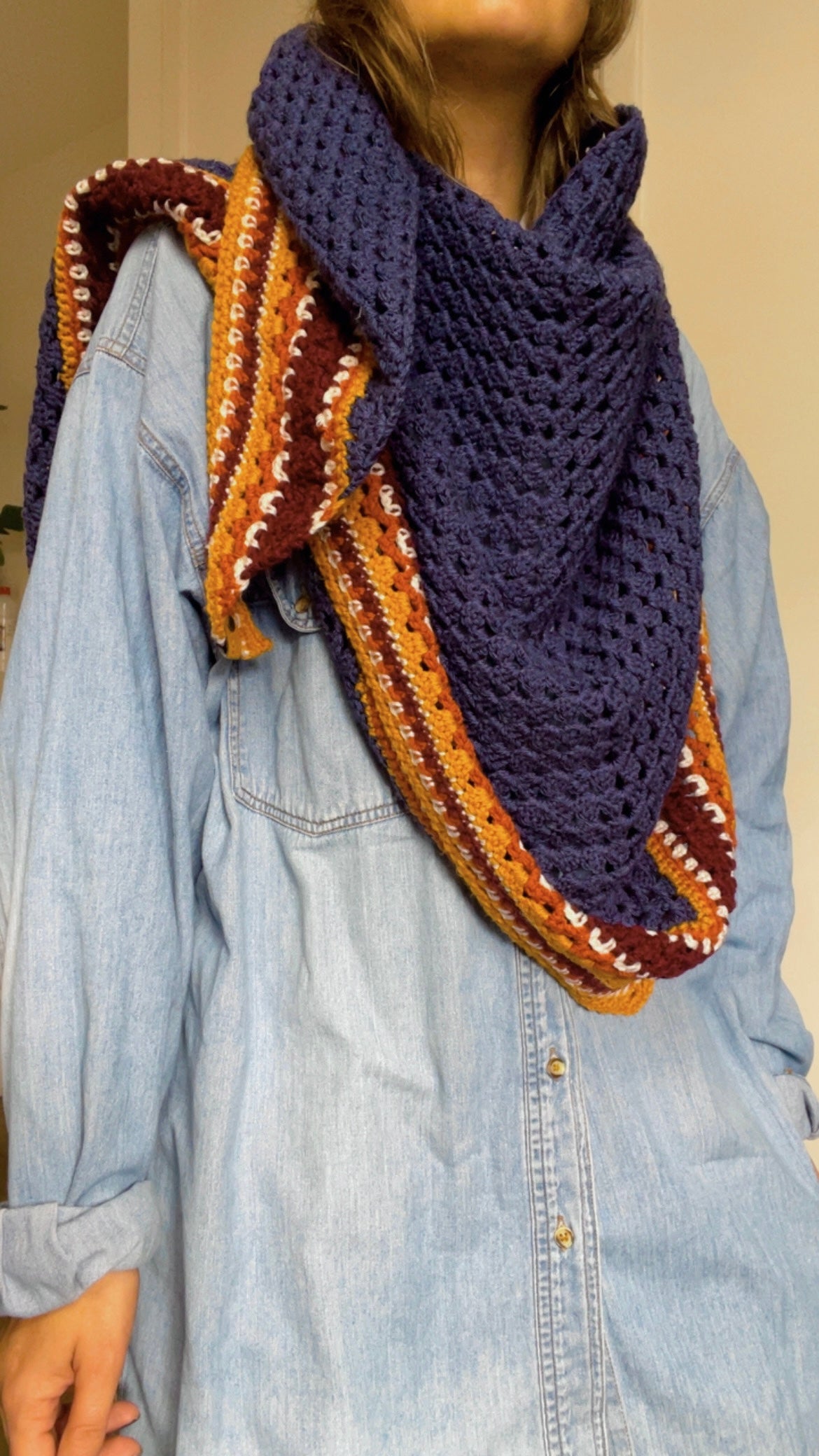 Crochet Triangle Scaf