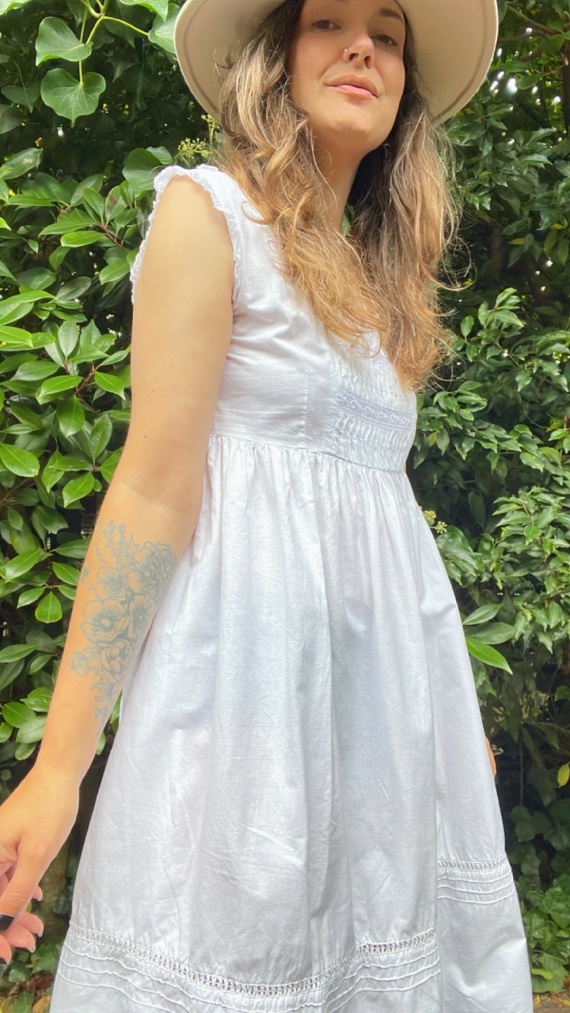 Broderie Cotton Gown