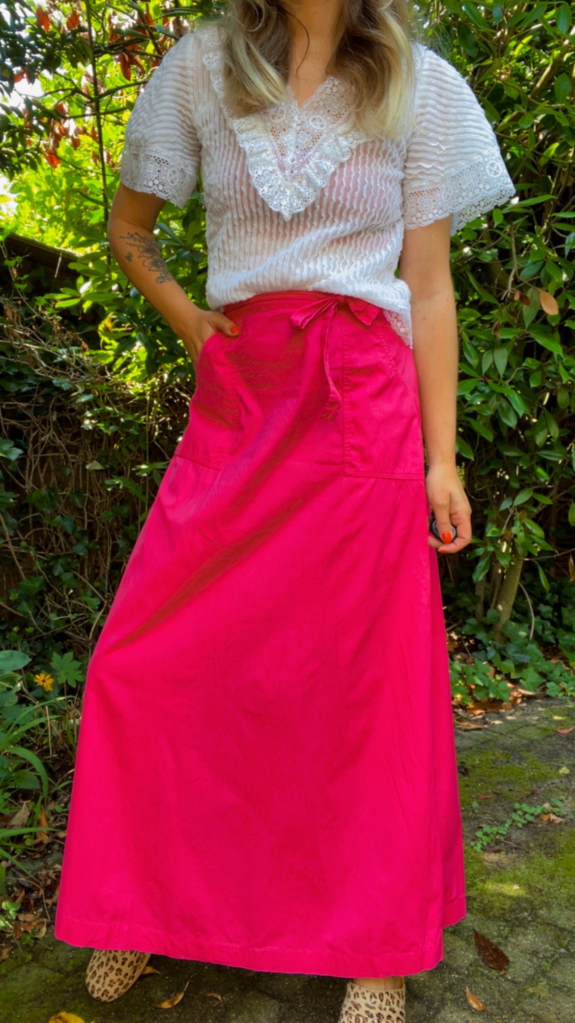 Cotton Wrap Skirt