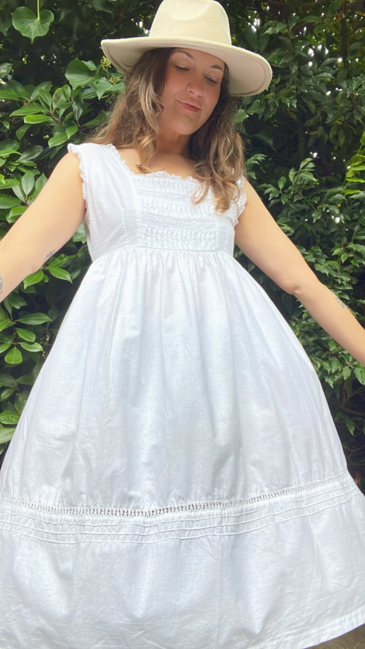 Broderie Cotton Gown