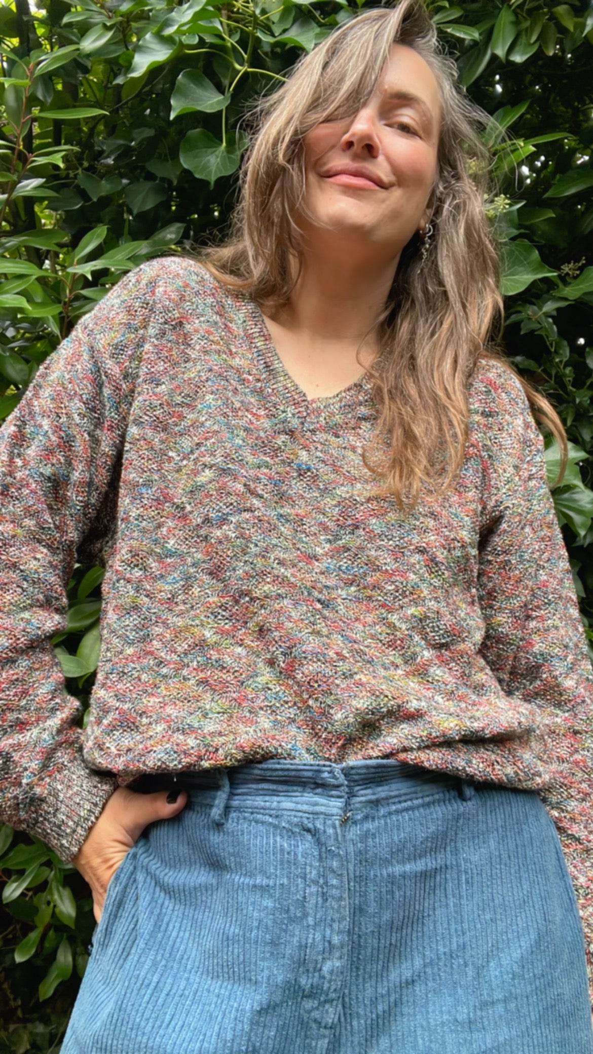 Hand Knitted Melange Jumper