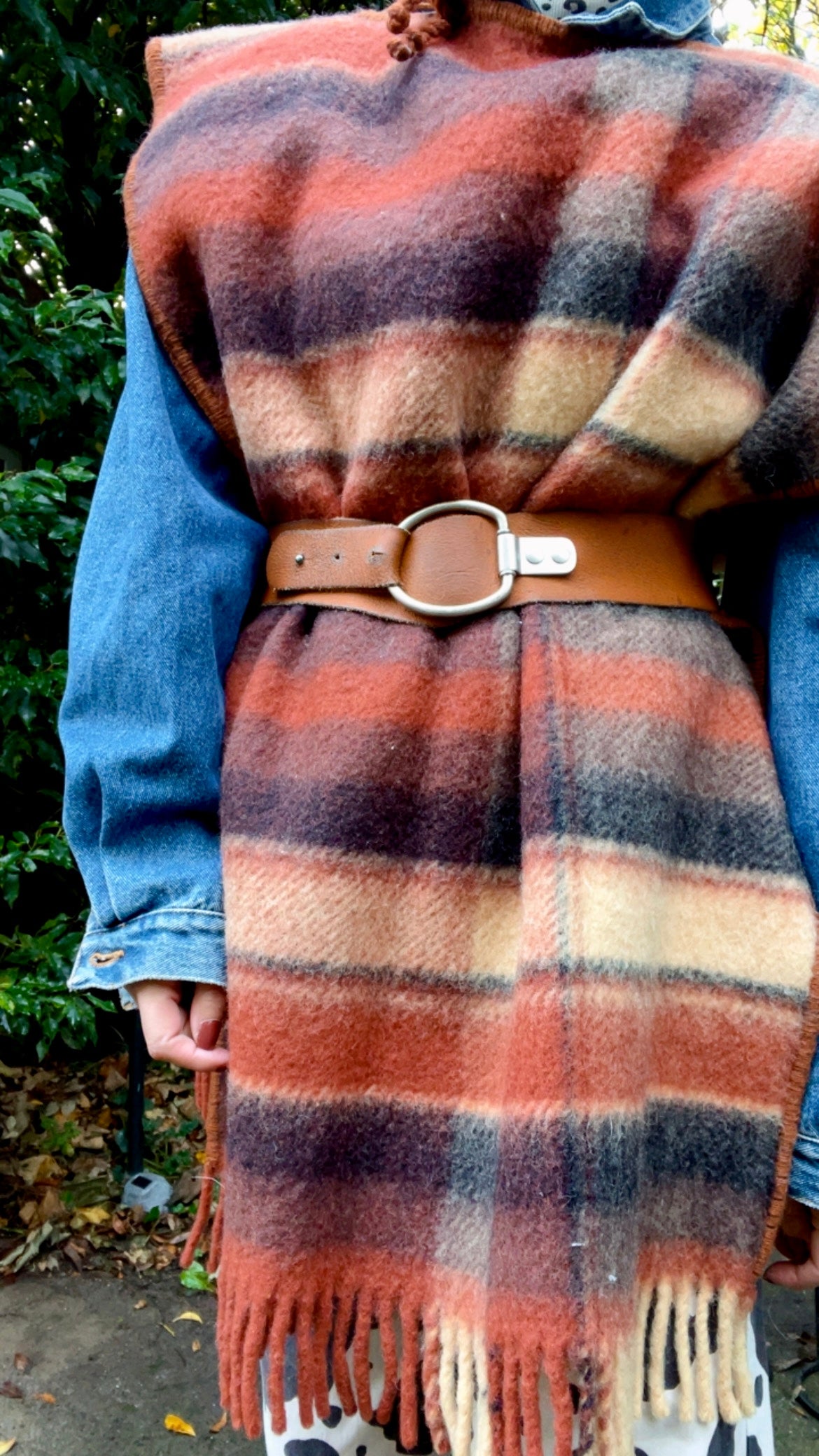 Woolen Blanket Poncho