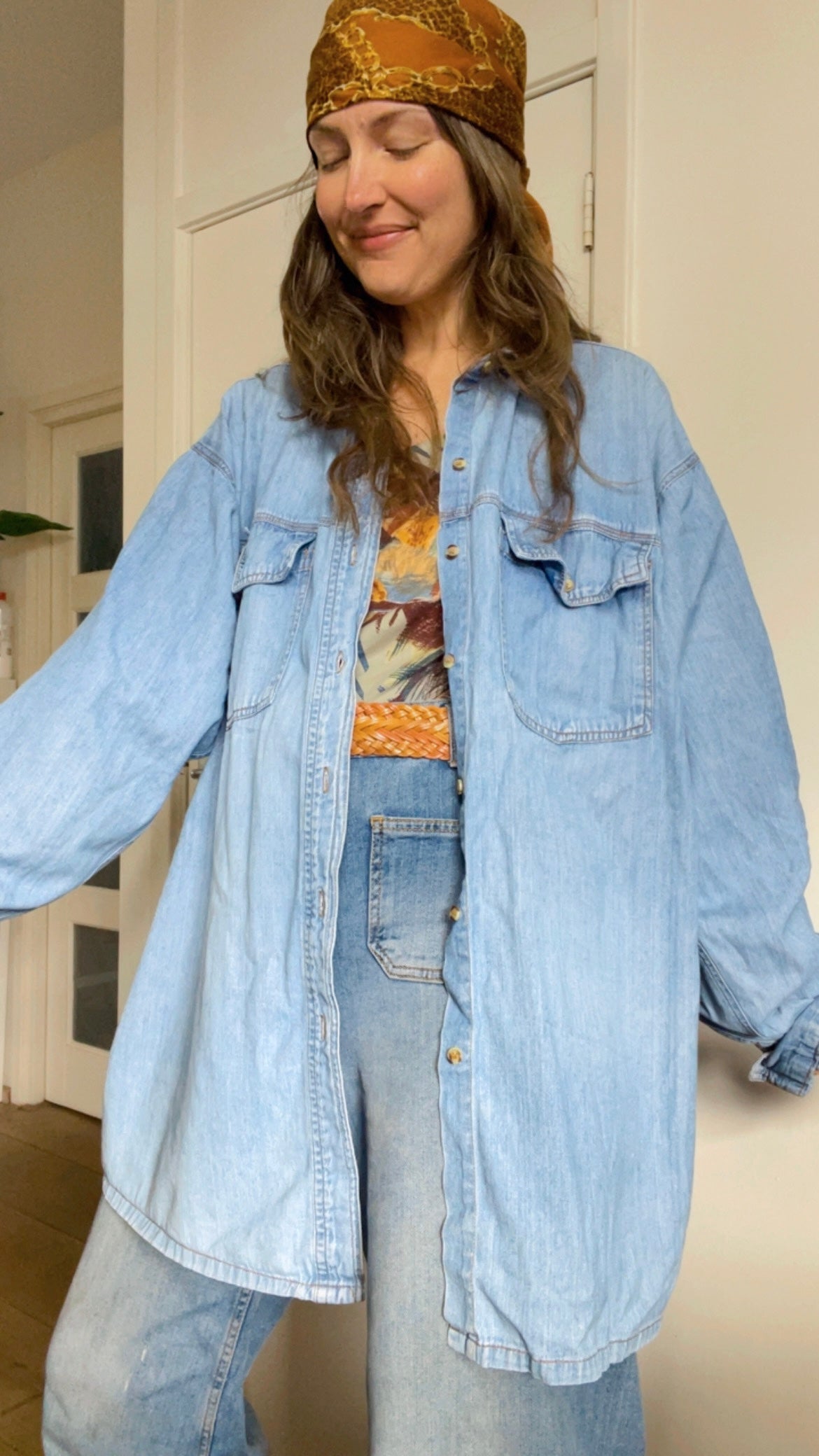 Oversized Denim Shirt