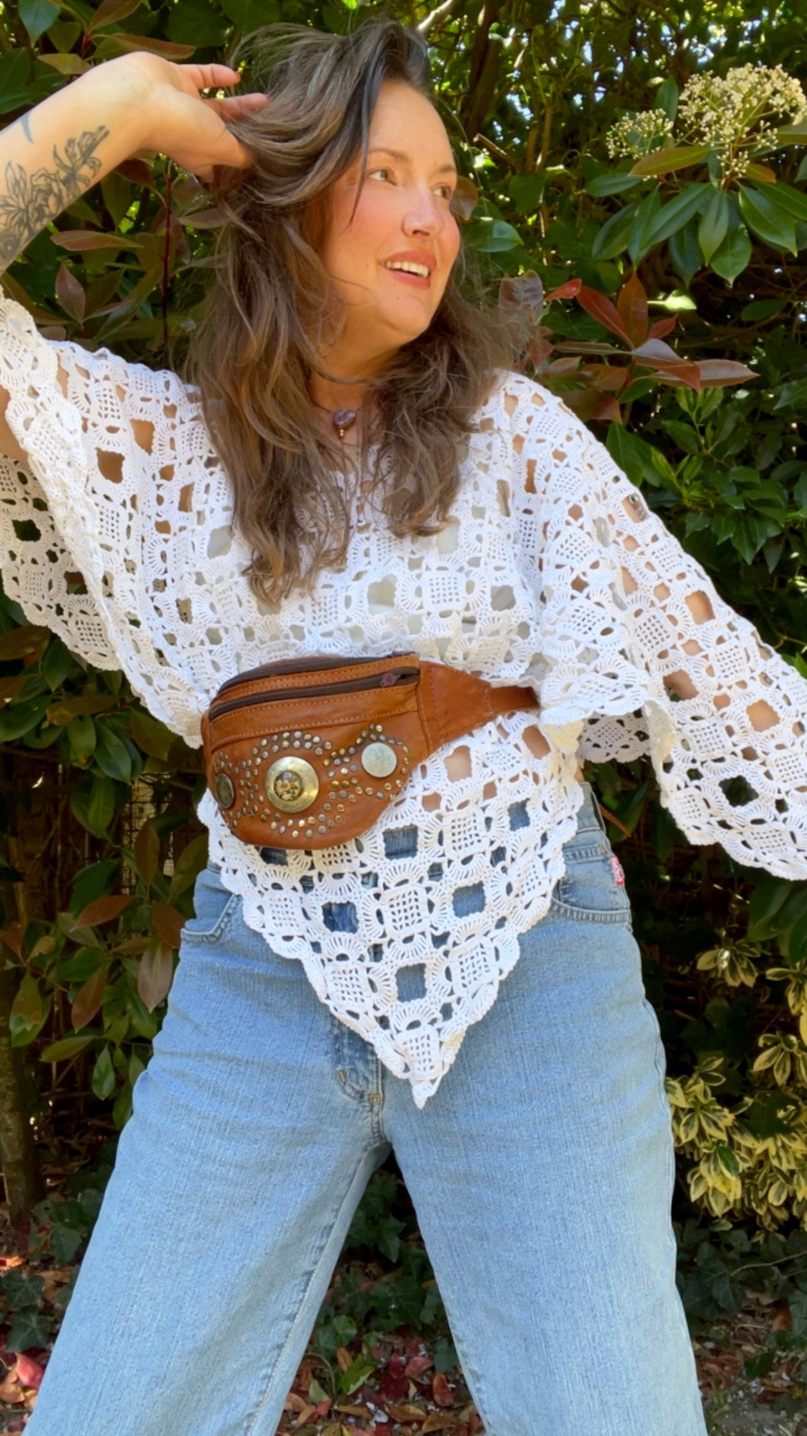 Reworked • Crochet Poncho Top