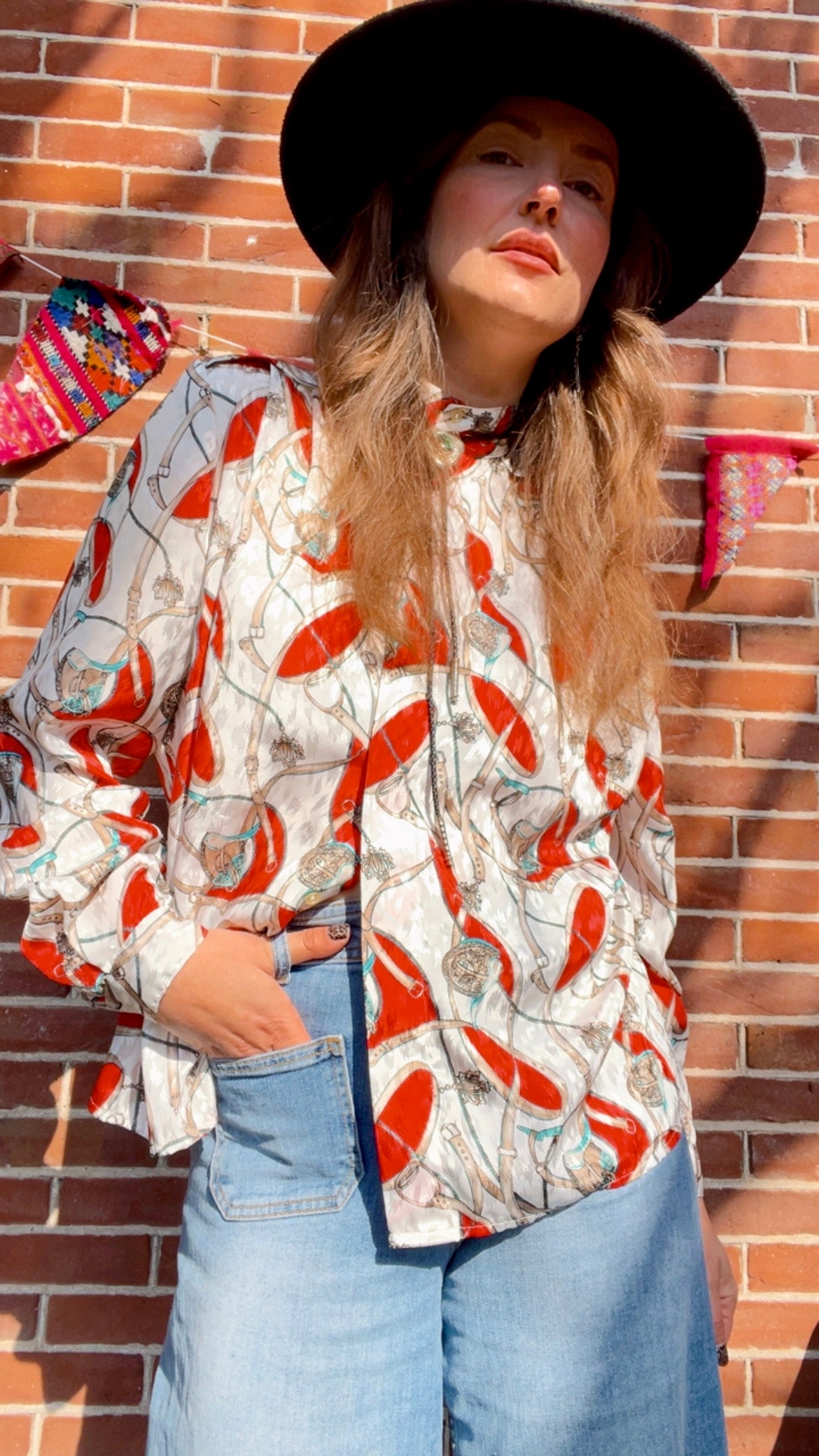 Equestrian Printed Top